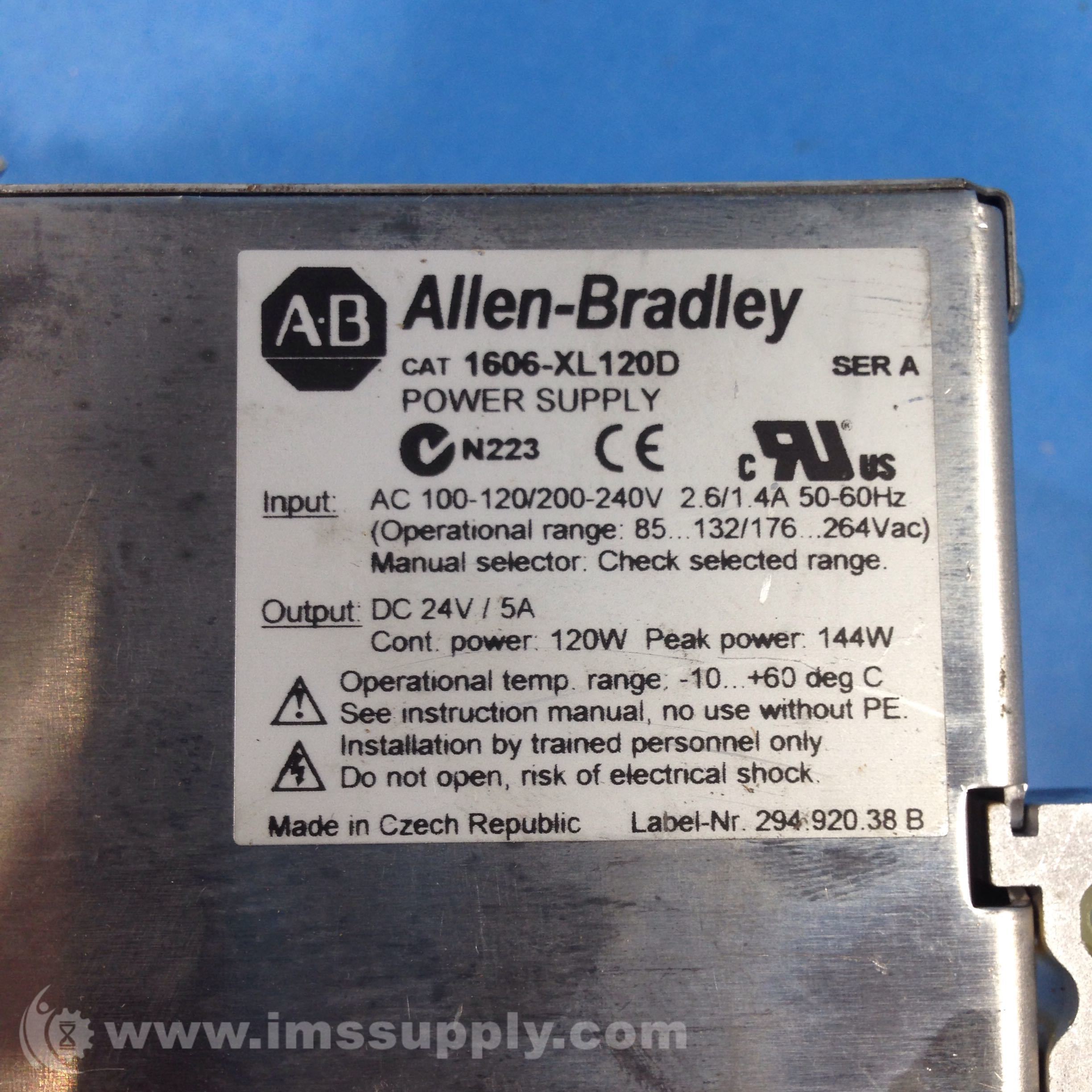 Modulo Alimentatore Allen-Bradley 1606-XL120D Per PLC - Nuovo In Scatola