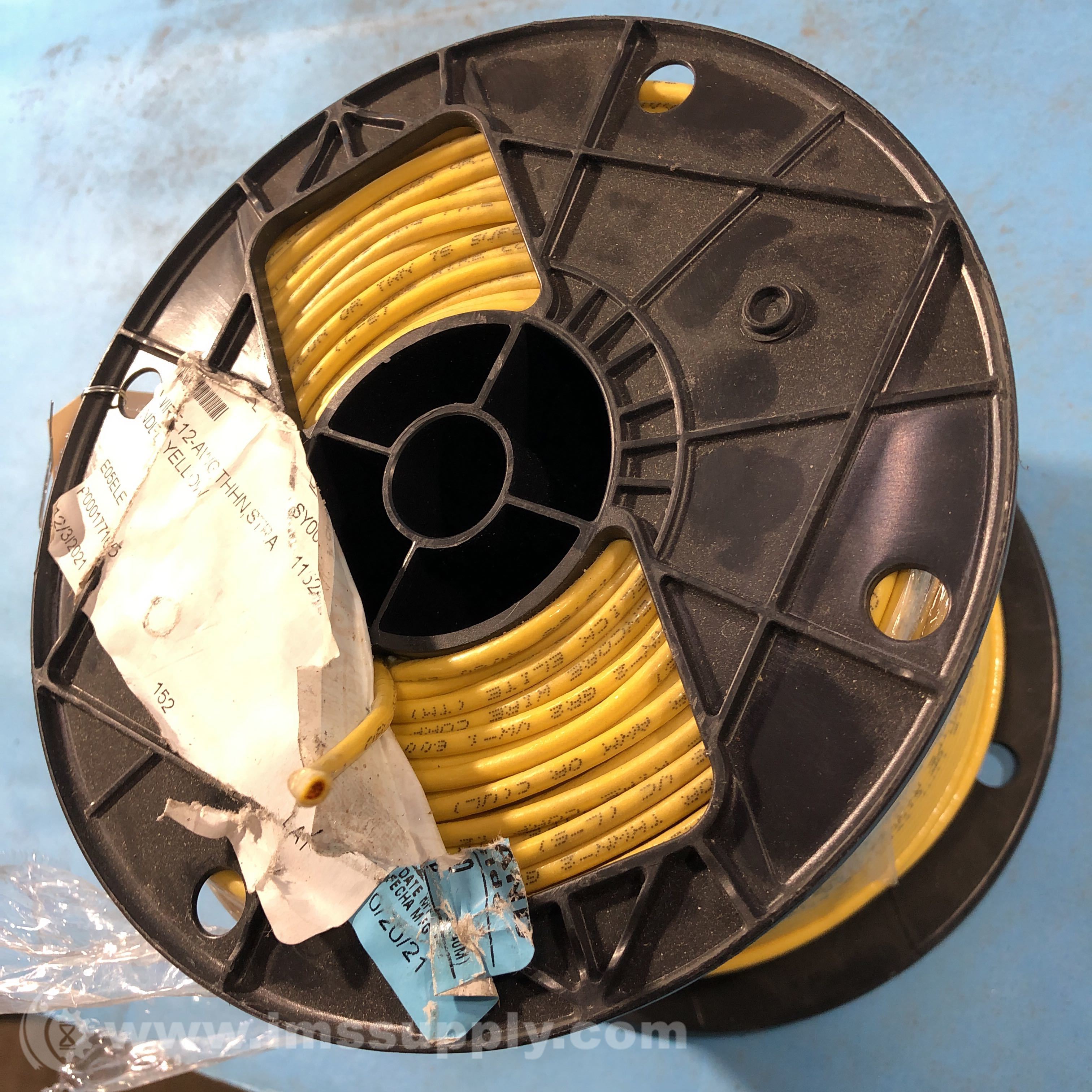 Encore Wire 12-AWG THHN Yellow Stranded Wire - IMS Supply