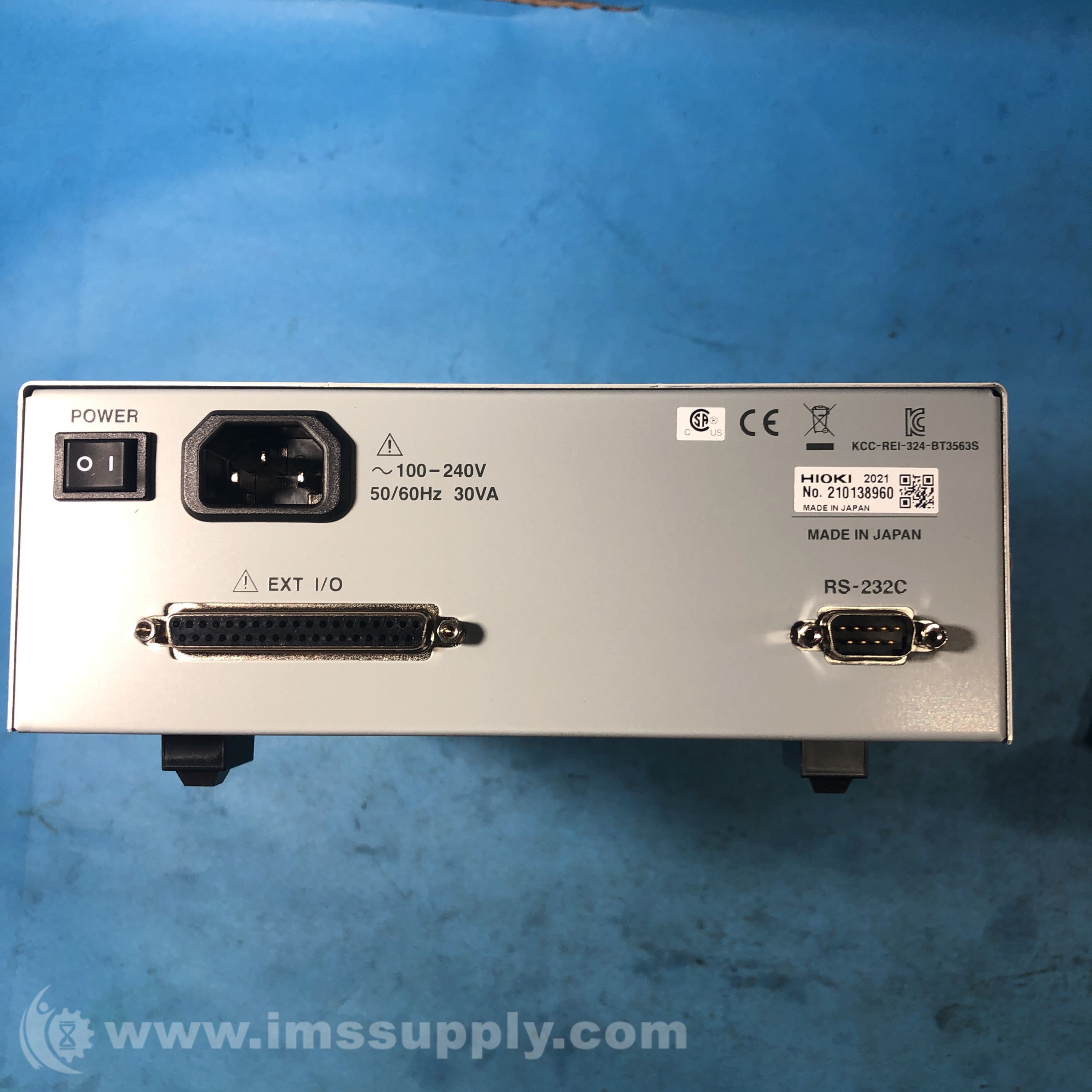 Hioki BT3562 Battery HiTester, 3 mΩ to 3000 Ω/60V DC IMS Supply