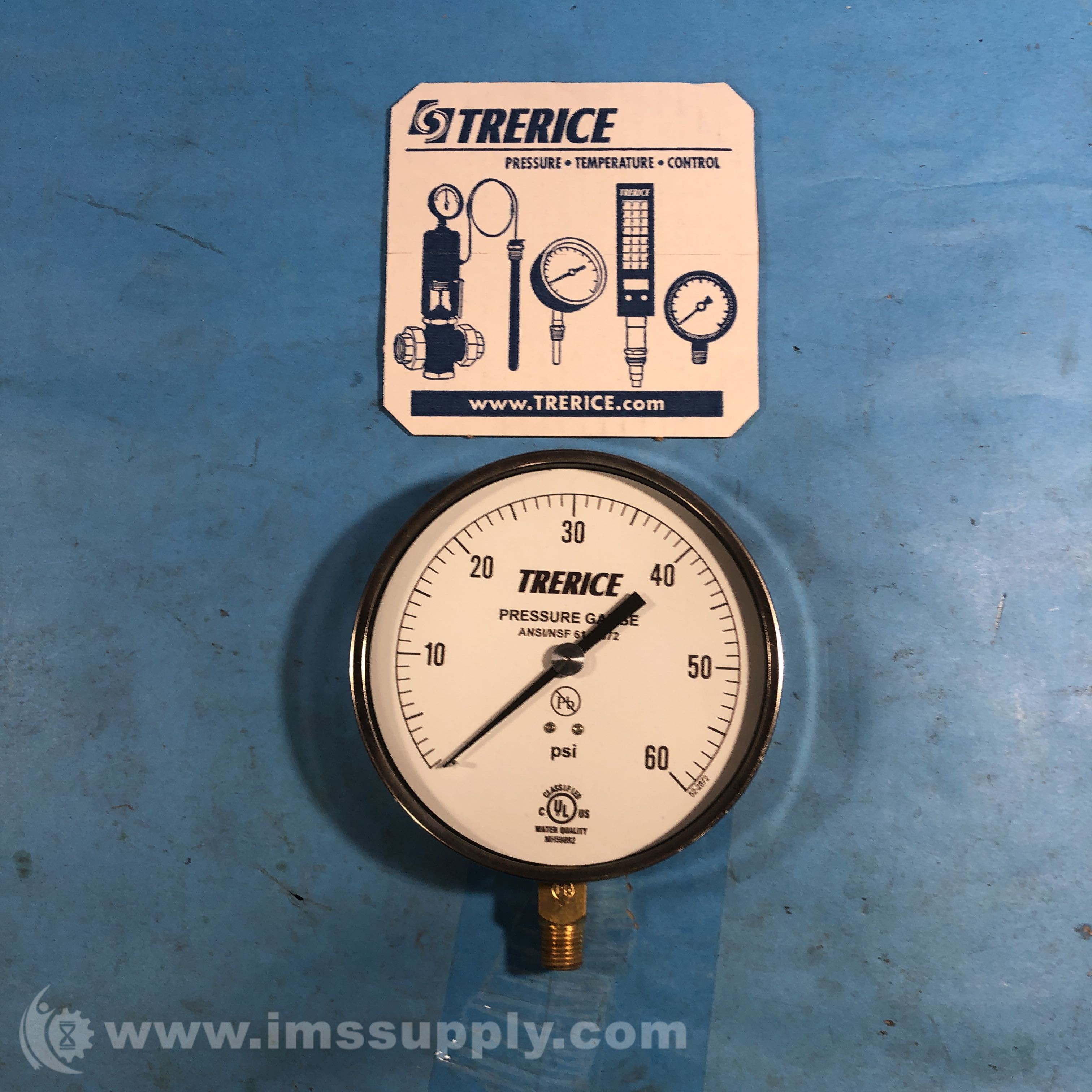 Trerice 600CB4502LA100 Contractor Gauge IMS Supply