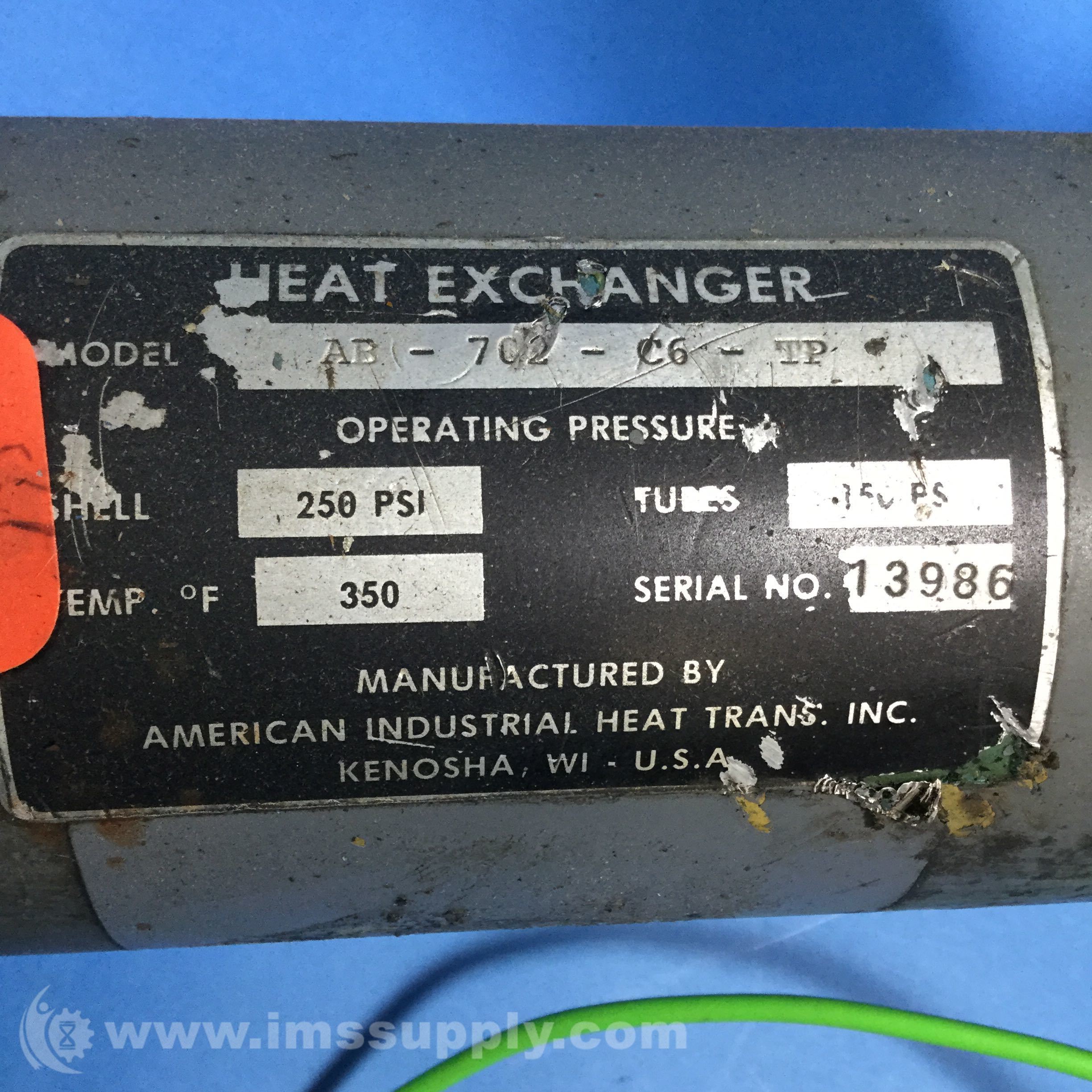 Details about   INDUSTRIAL HEAT TRANSFER INC COOLING CORE #2817-7936-01