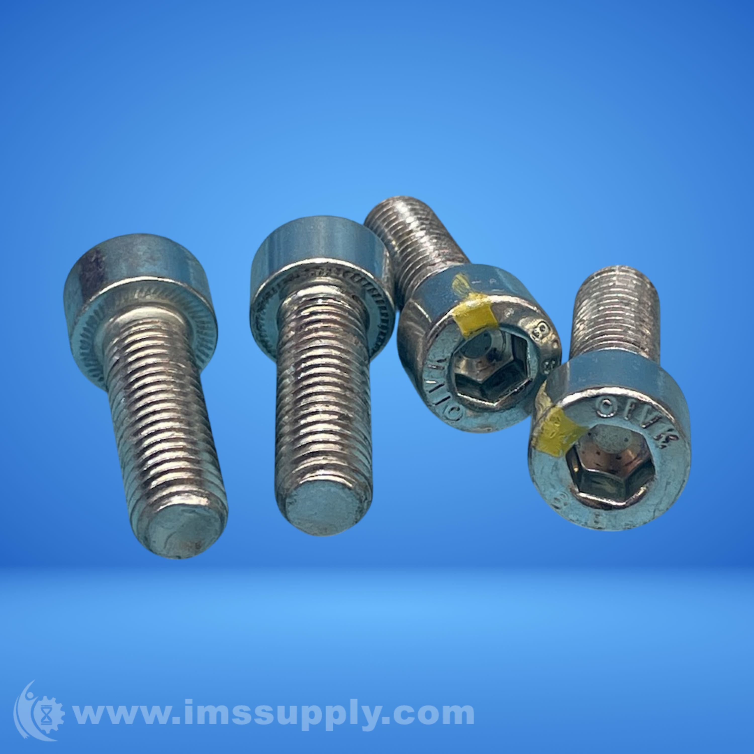 Pack of 4 Socket Head Screws, Hex Drive, Fully Threaded - IMS Supply