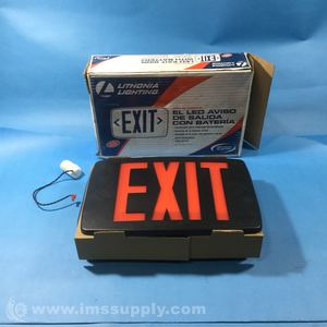 Lithonia Lighting LV S W 1 R 120/277 EL N Emergency Exit Sign