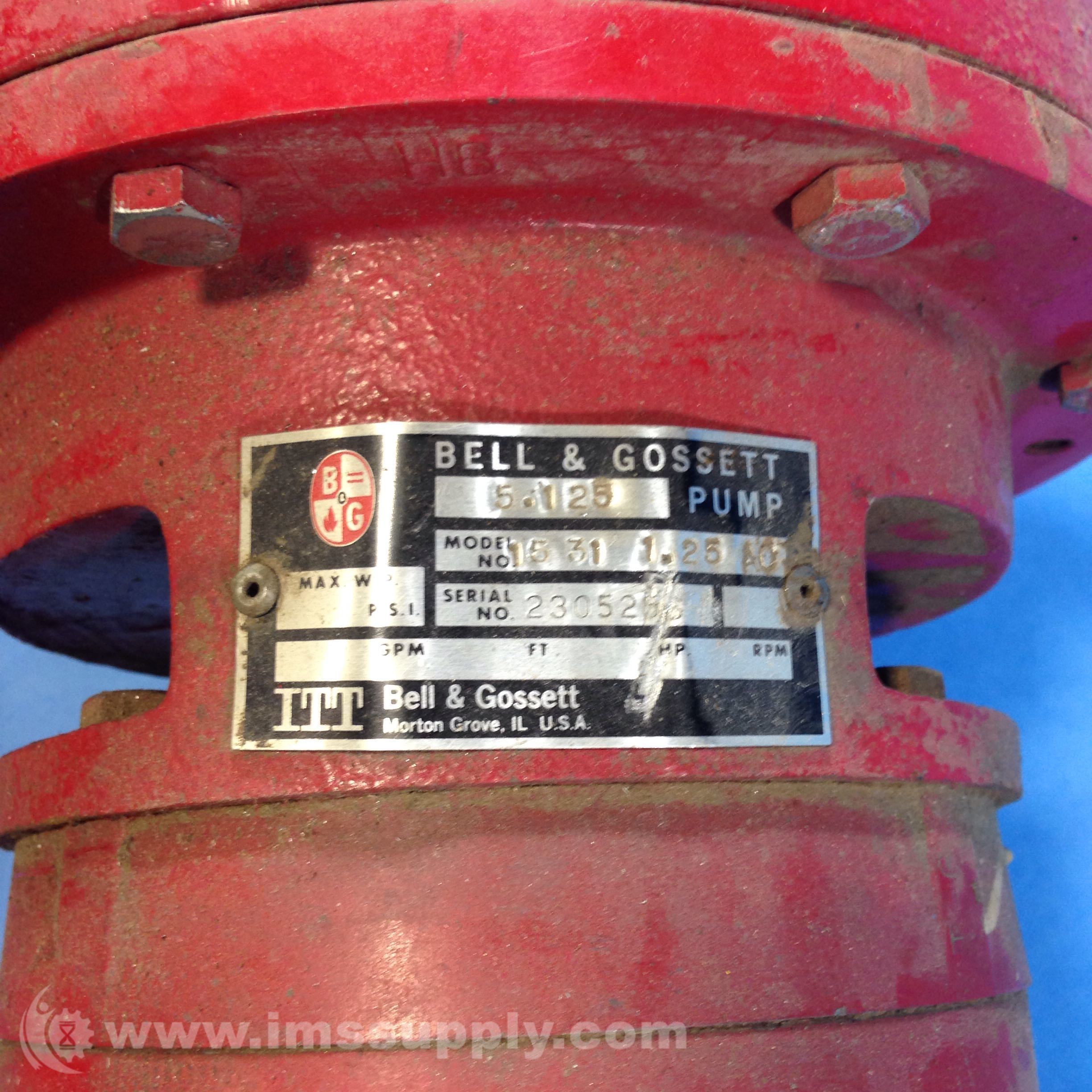 Bell & Gossett 1531 1.25AC Series 1531 Close Coupled Centrifugal IMS