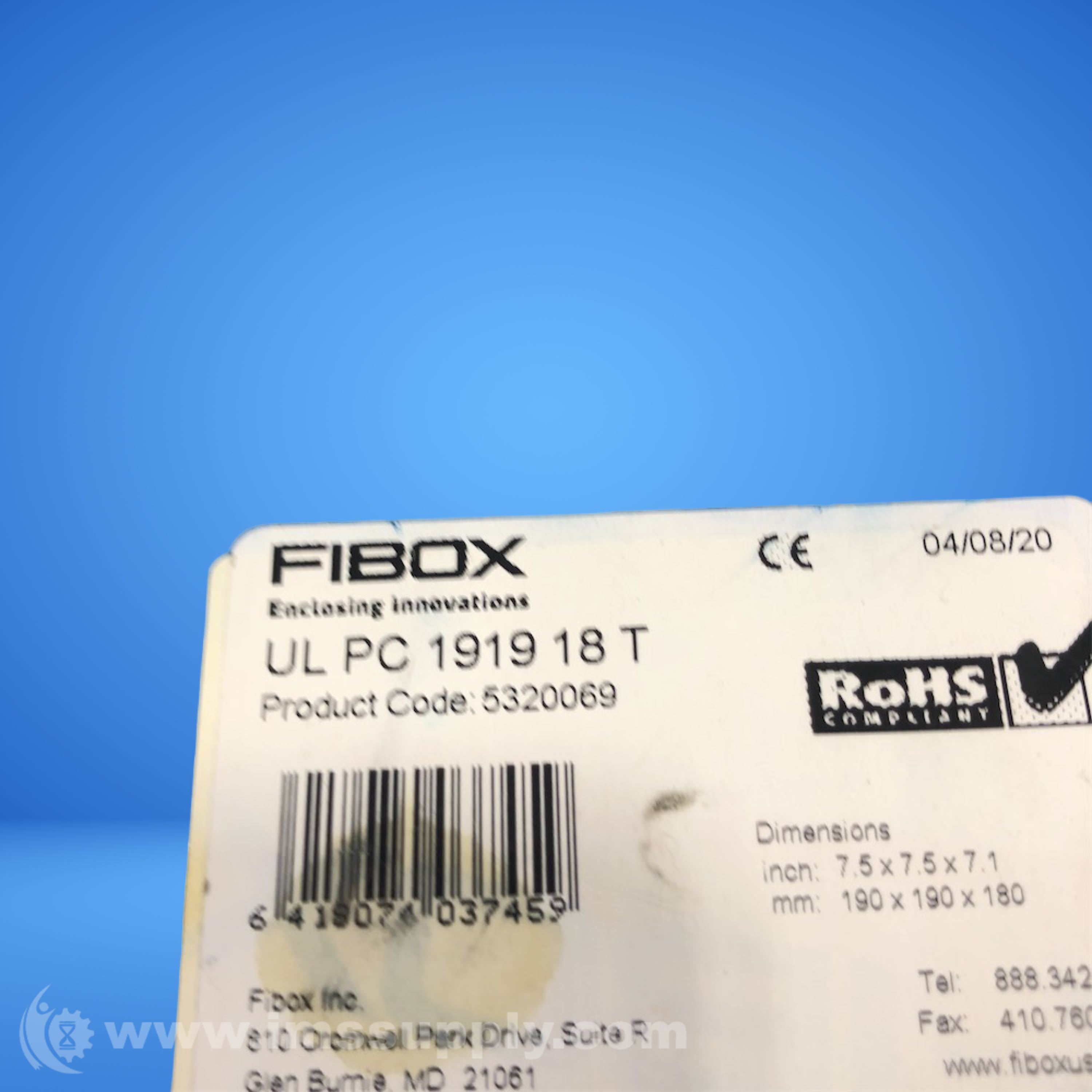 Fibox UL PC 1919 18 T Enclosure, PC - IMS Supply