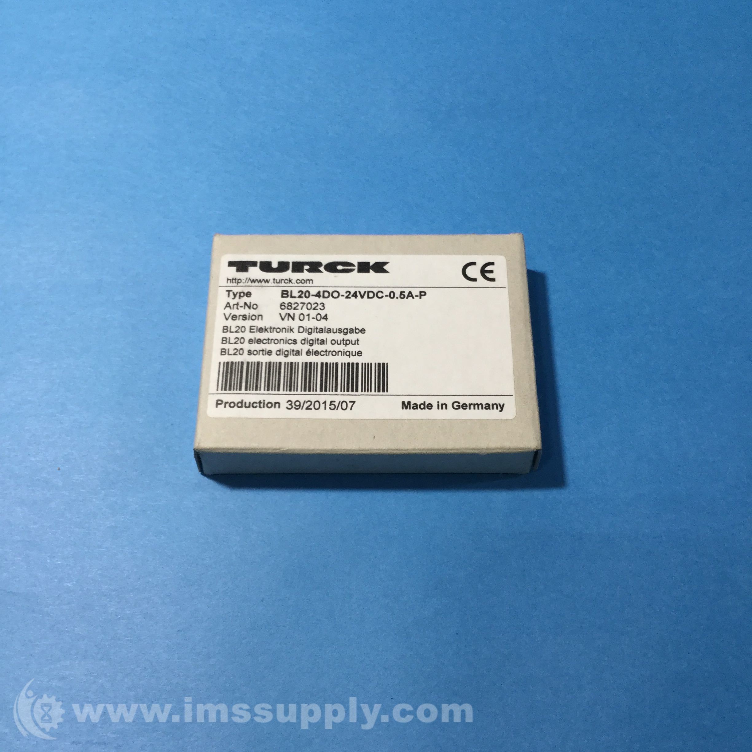 Turck BL20-4DO-24VDC-0.5A-P Electronic Module - IMS Supply