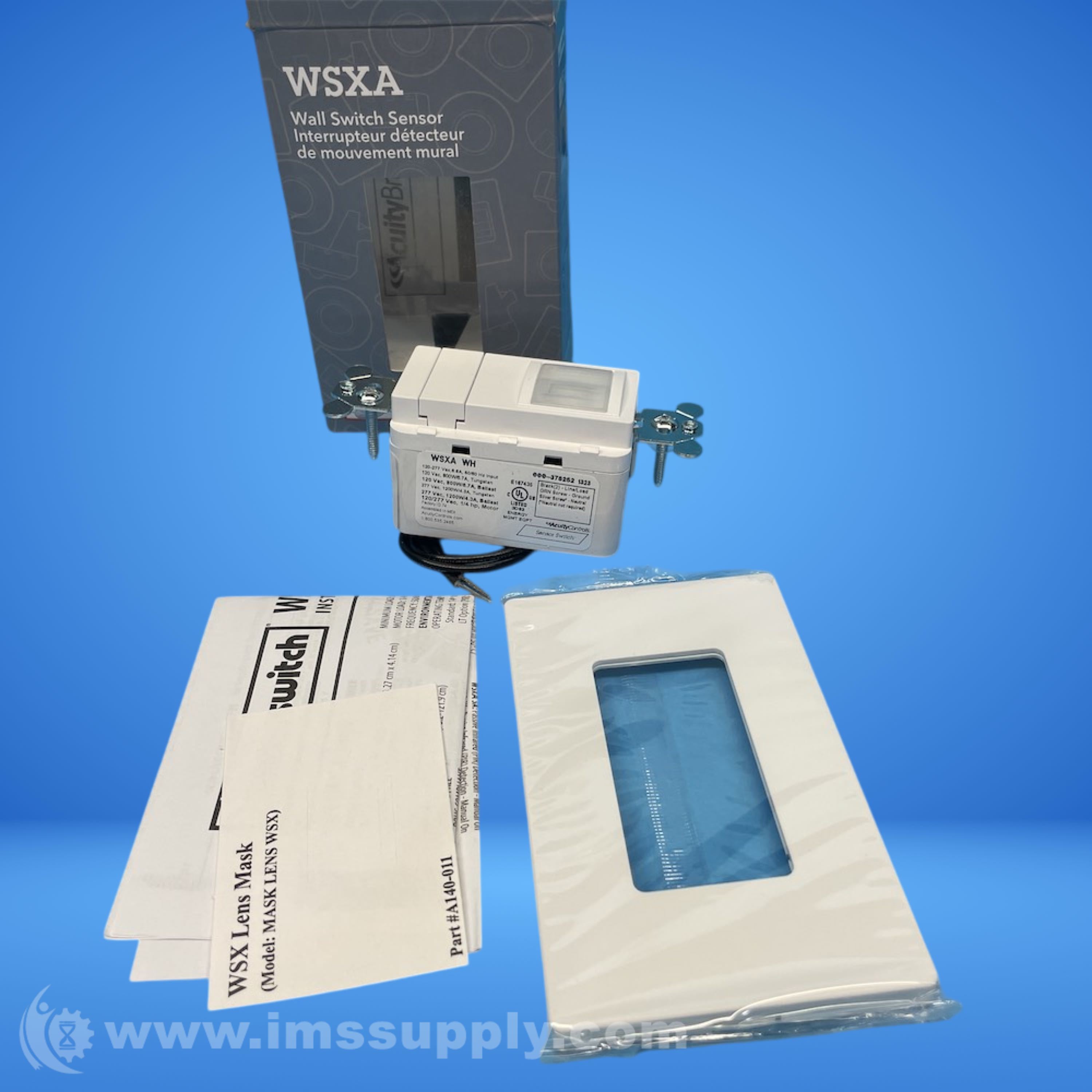 Sensor Switch WSXA WH Wall Switch Sensor - IMS Supply