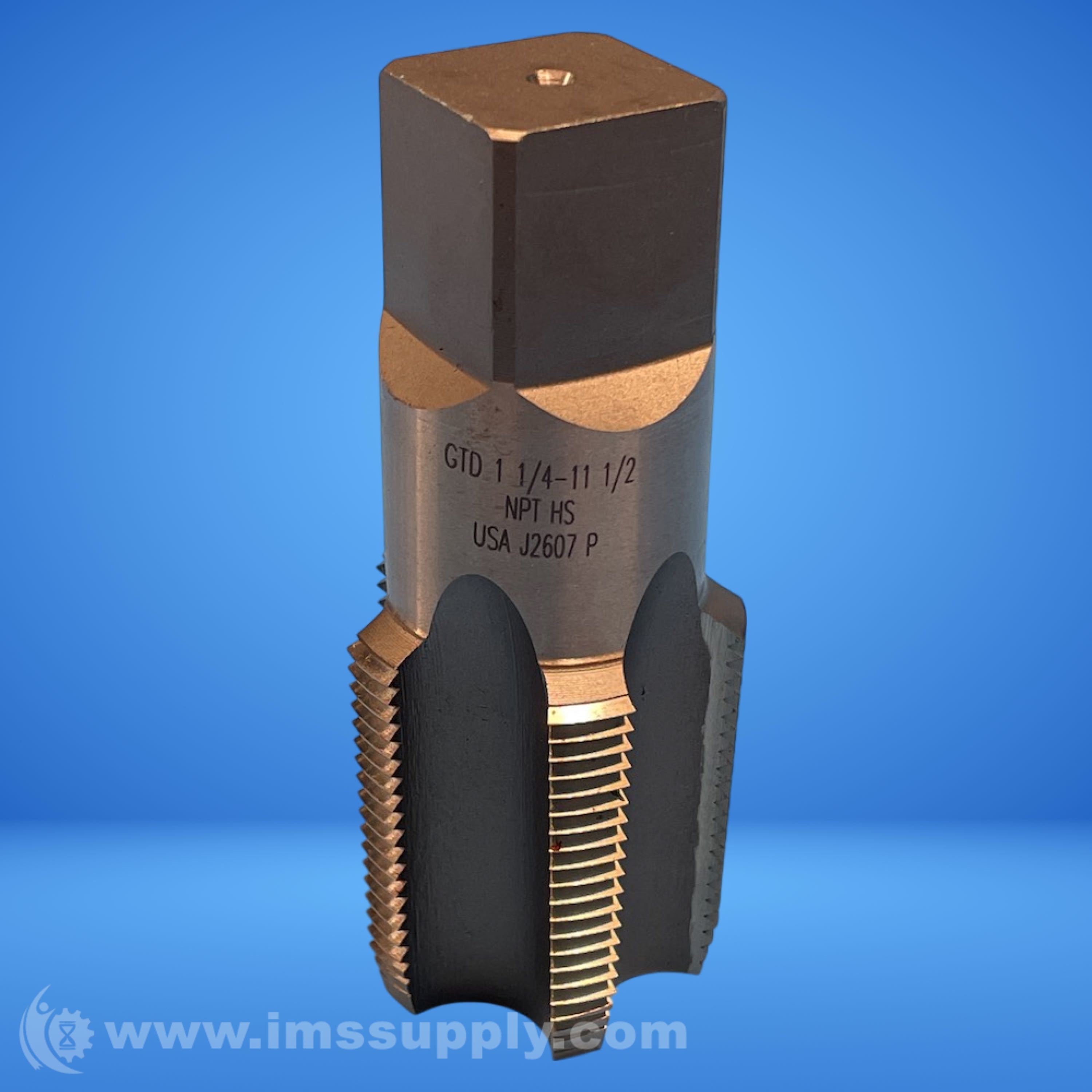 Greenfield 16237 1-1/4 inch - 11-1/2 NPT TPR Pipe Tap - IMS Supply