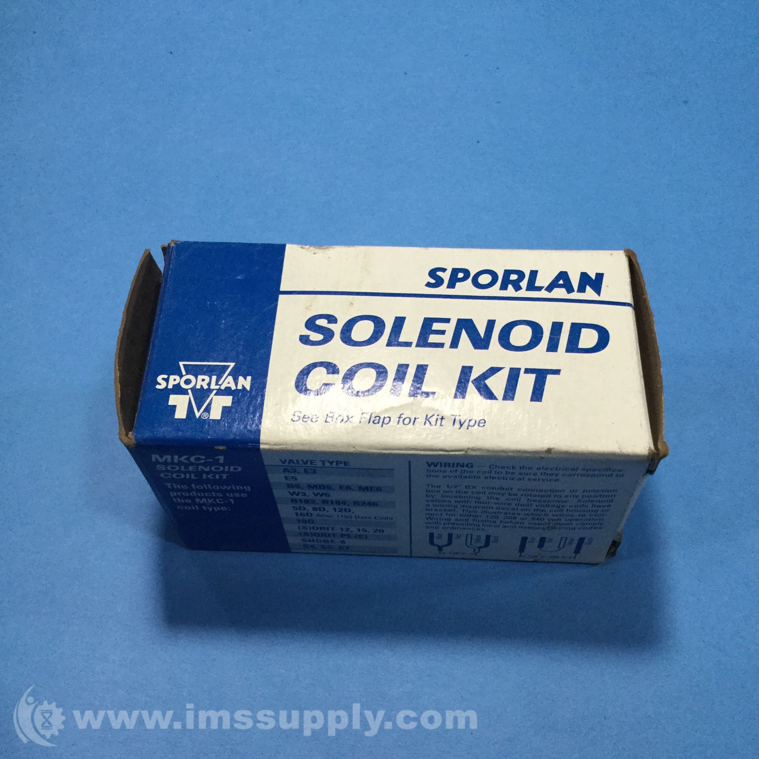Sporlan 310000 MKC1 Solenoid Coil Kit, 120V 50/60Hz IMS Supply