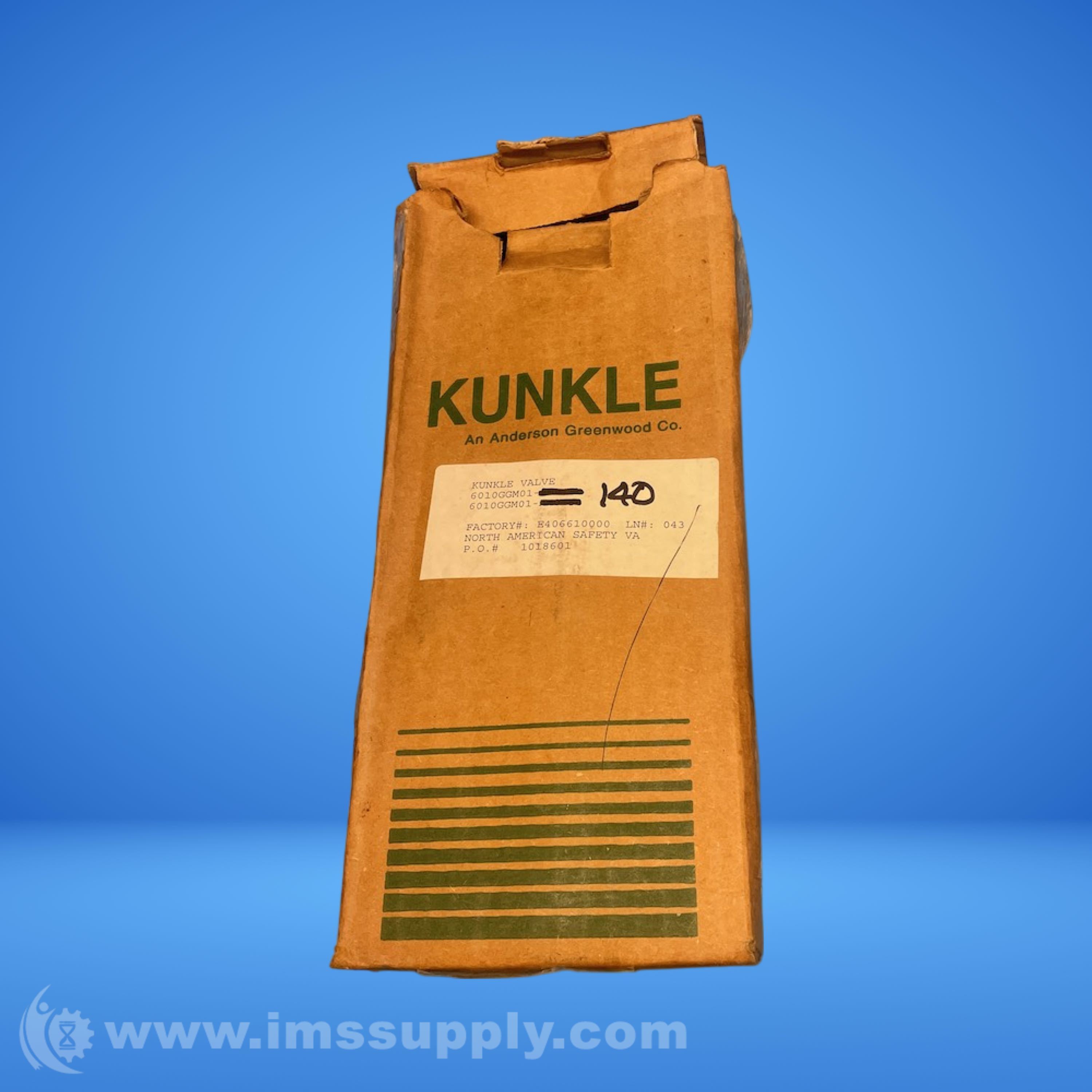 Kunkle 6010GGM01KM Relief Valve IMS Supply