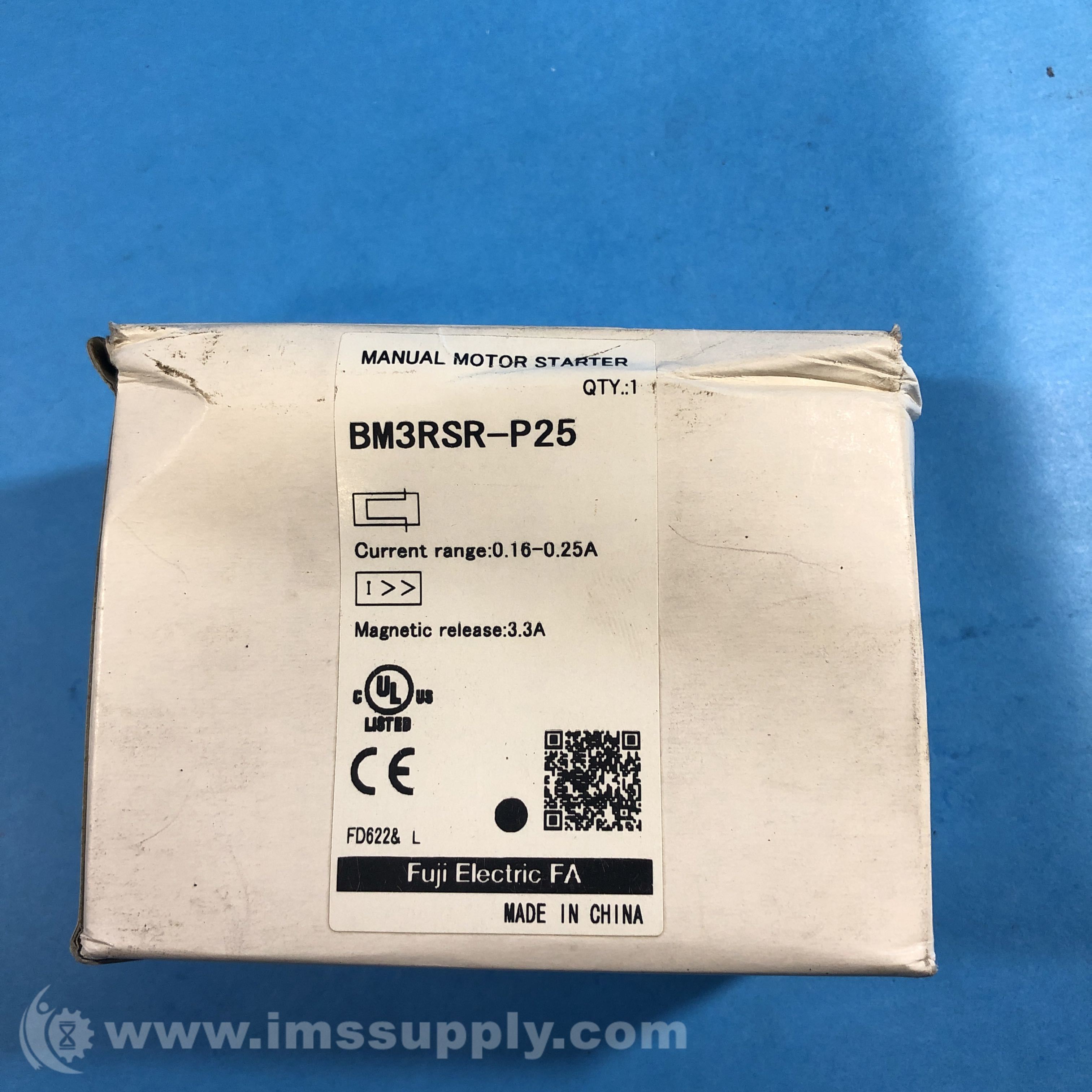 Fuji Electric BM3RSR-P25 Manual Motor Starter - IMS Supply