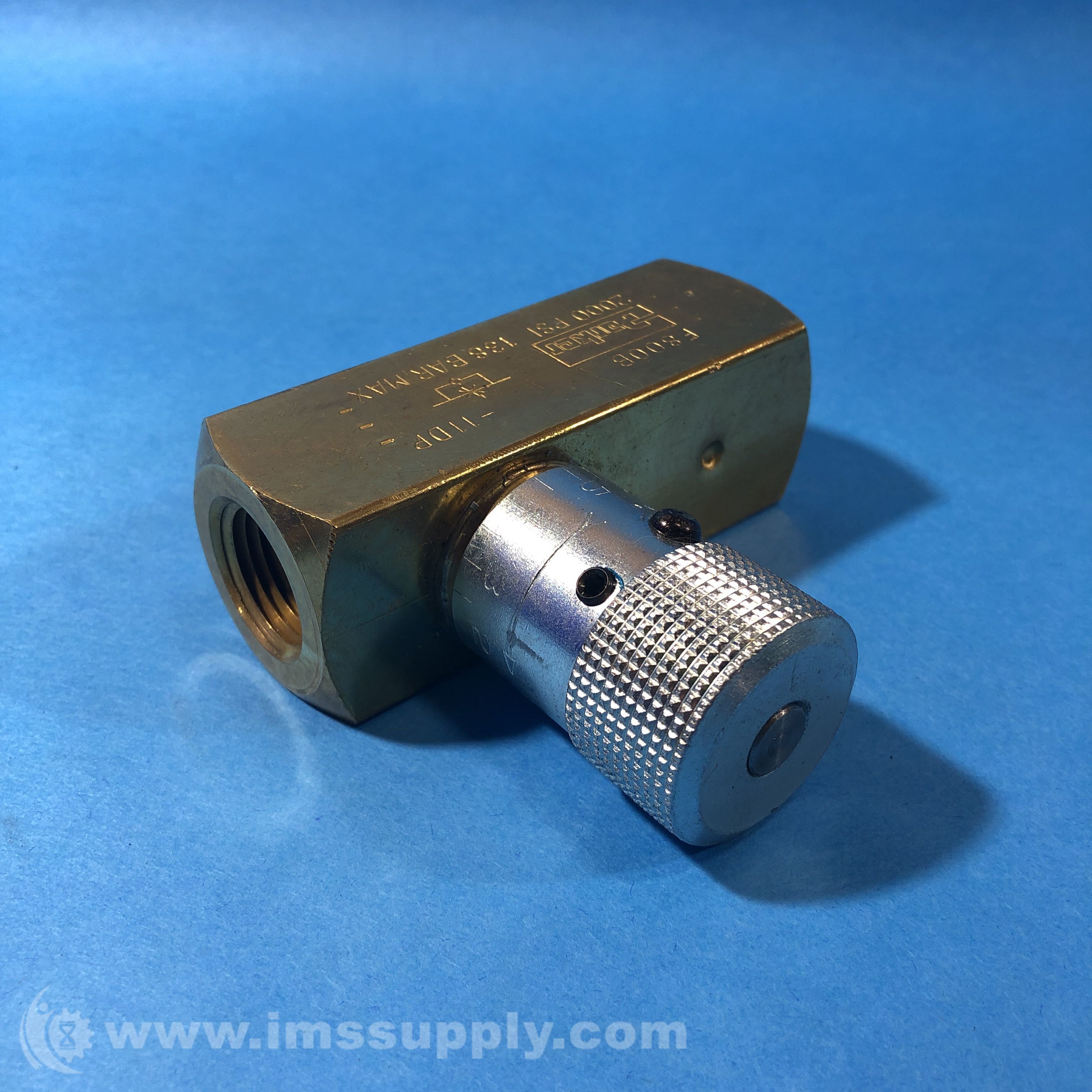 Parker F800B Flow Control Valve IMS Supply