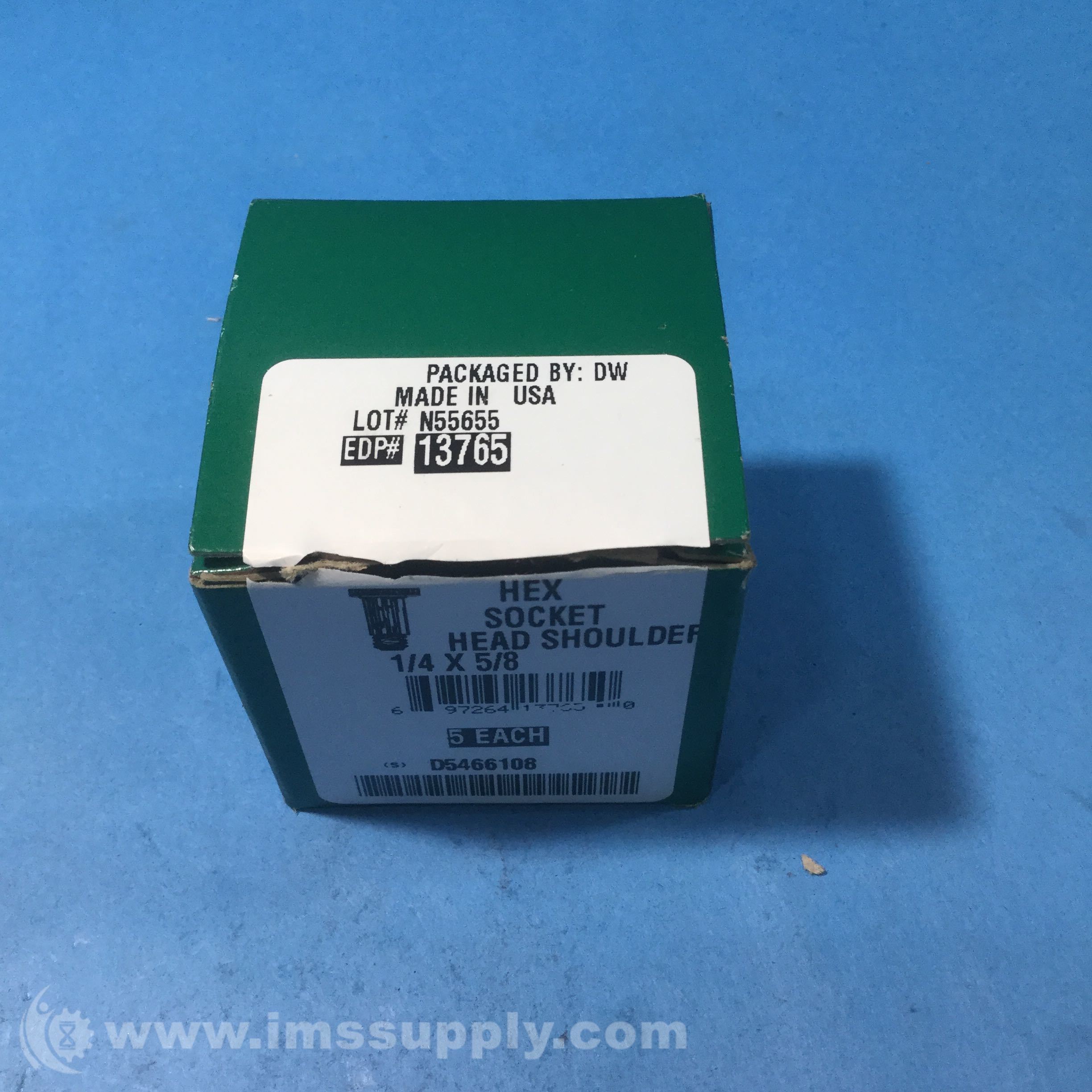 13765 Box of 5 Hex Socket Head Shoulder Screw - IMS Supply