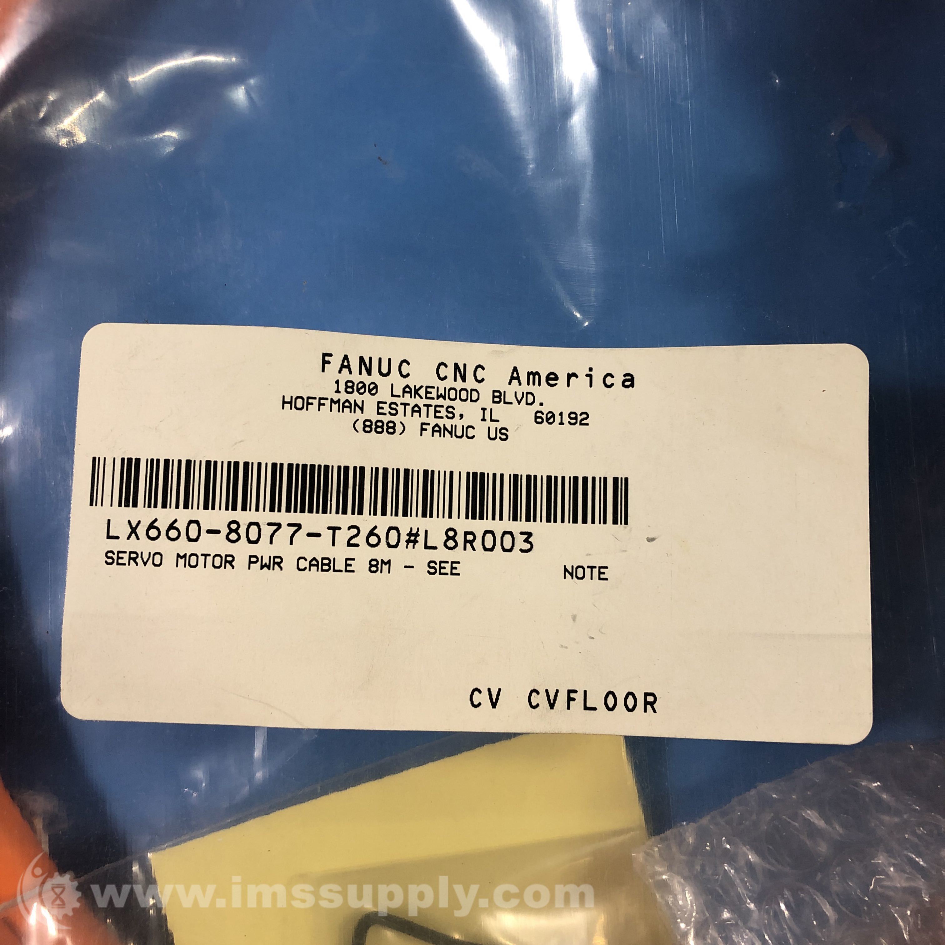 Fanuc LX660-8077-T260#L8R003 Servo Brake Cable - IMS Supply