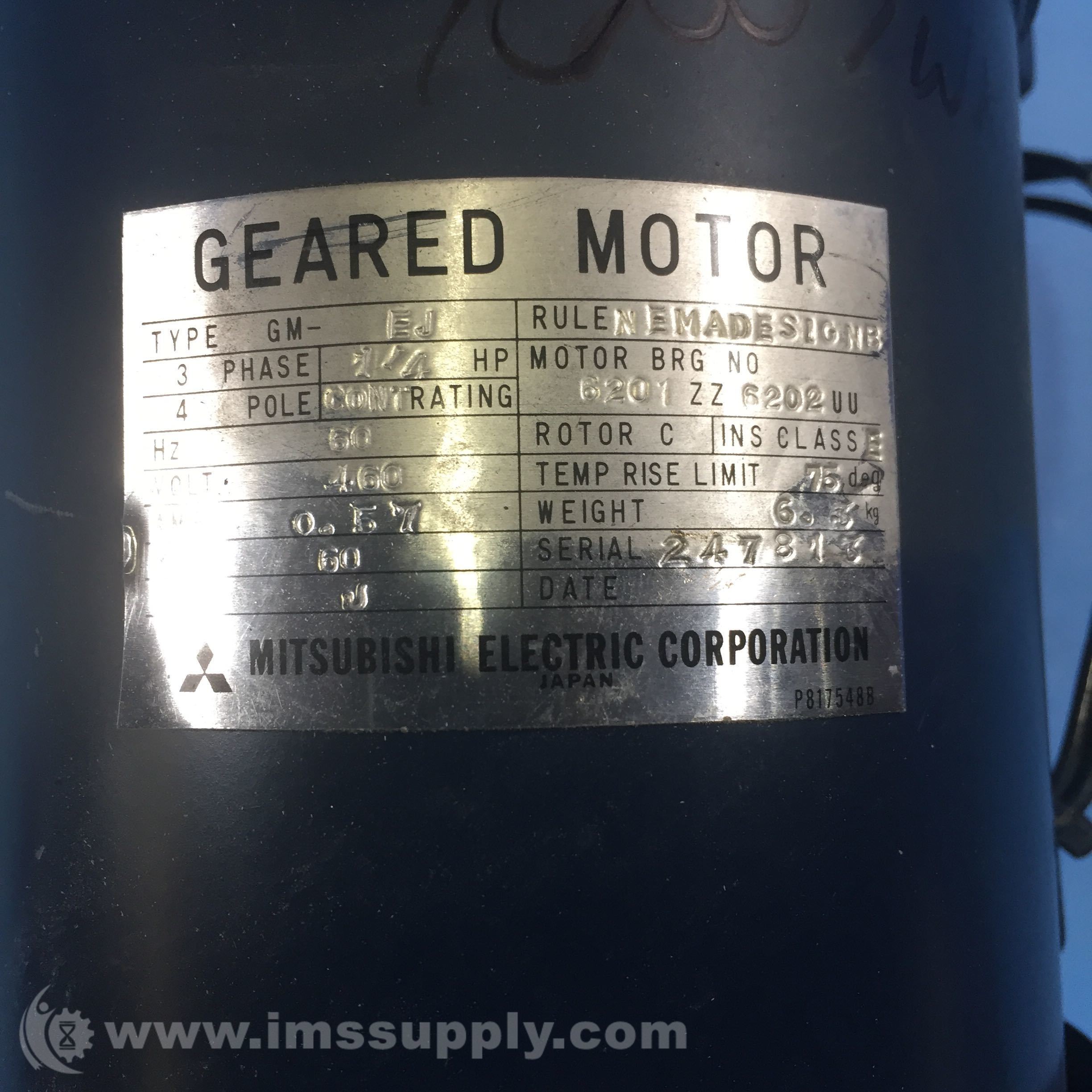 Mitsubishi GM-EJ Geared Motor - IMS Supply