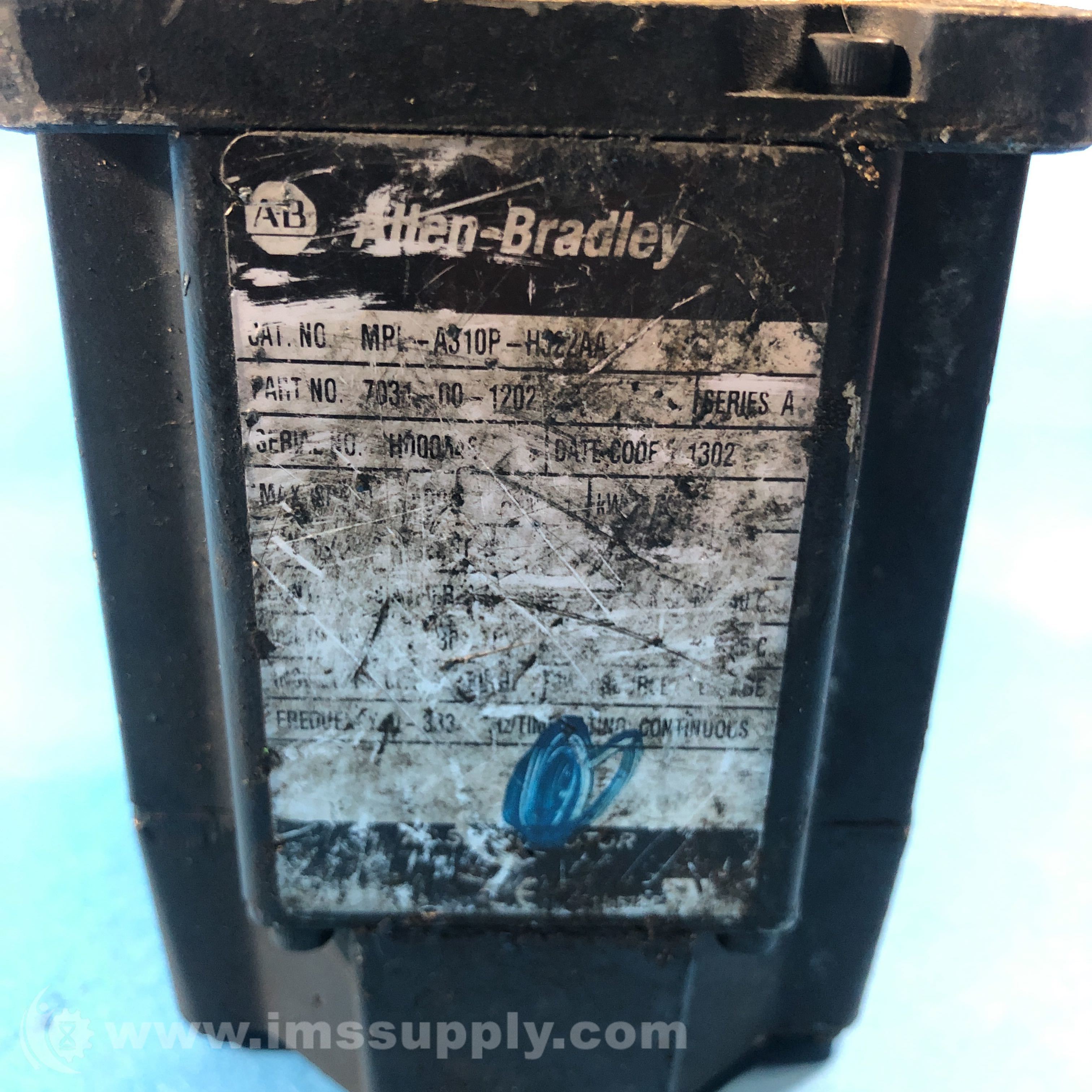 Allen Bradley MPLA310PHJ22AA Series A Servo Motor IMS Supply
