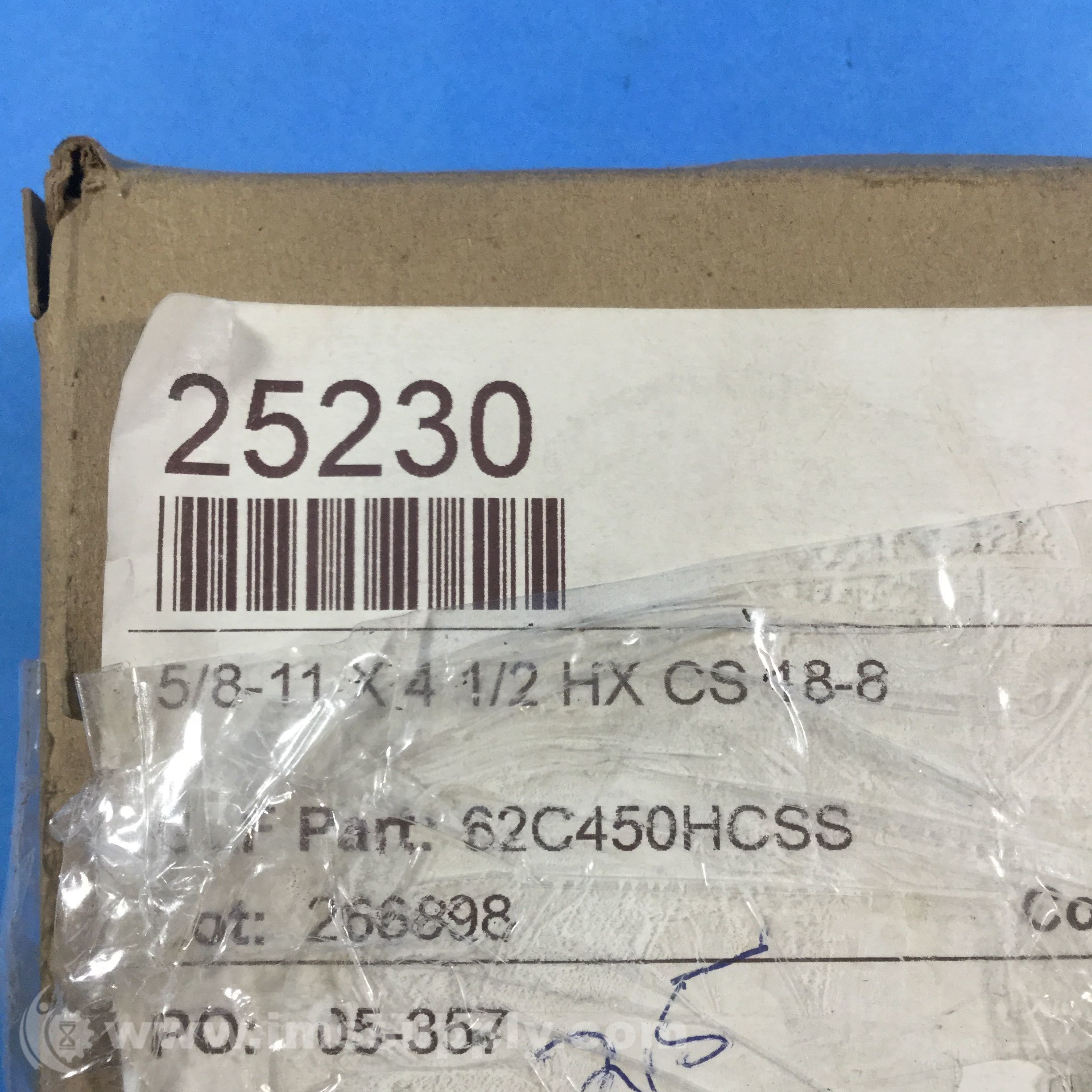 Great Lakes Fasteners 62C450HCSS Box of 25 Hex Cap Screw IMS Supply