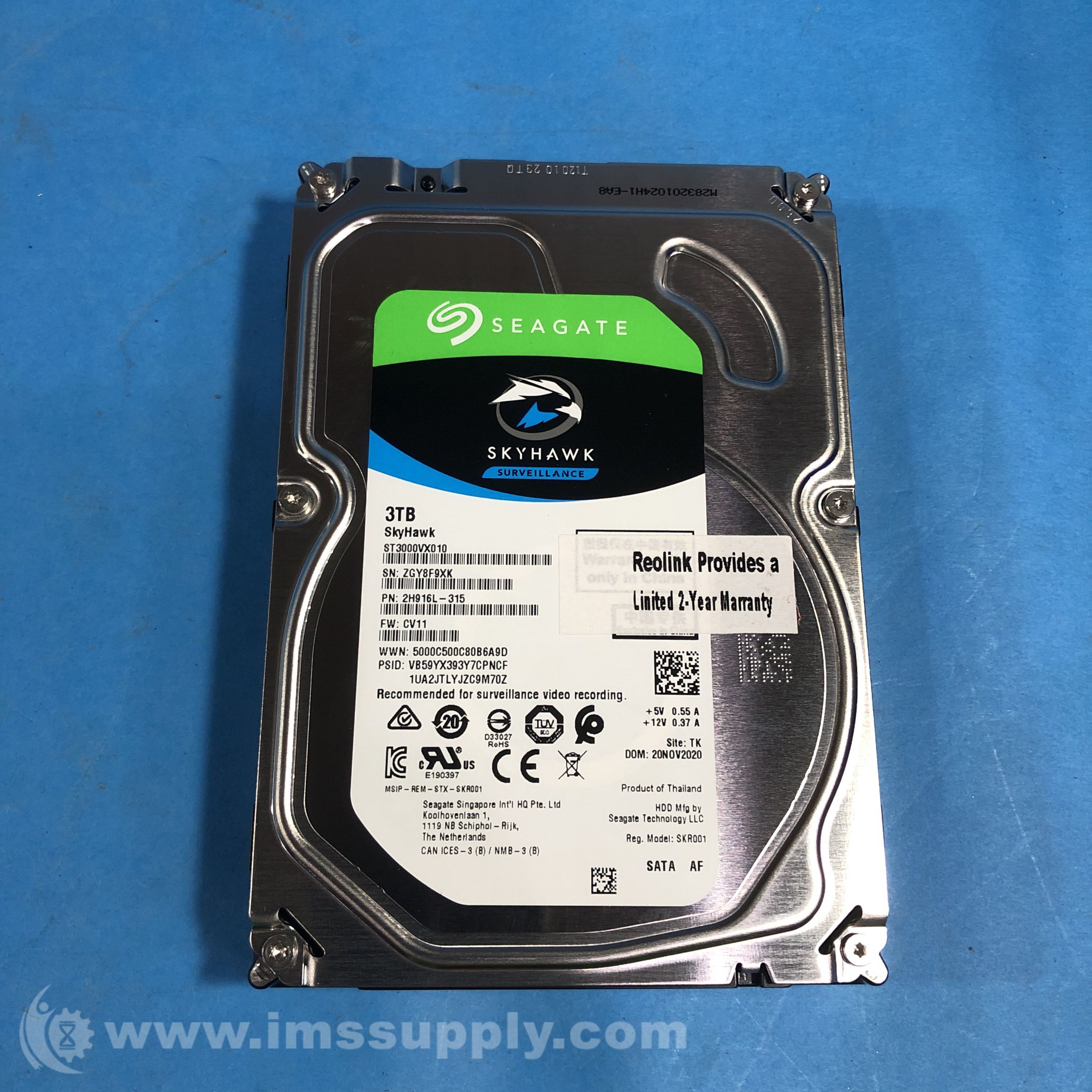 Amazon.com: Seagate Skyhawk Surveillance HDD ST3000VX015