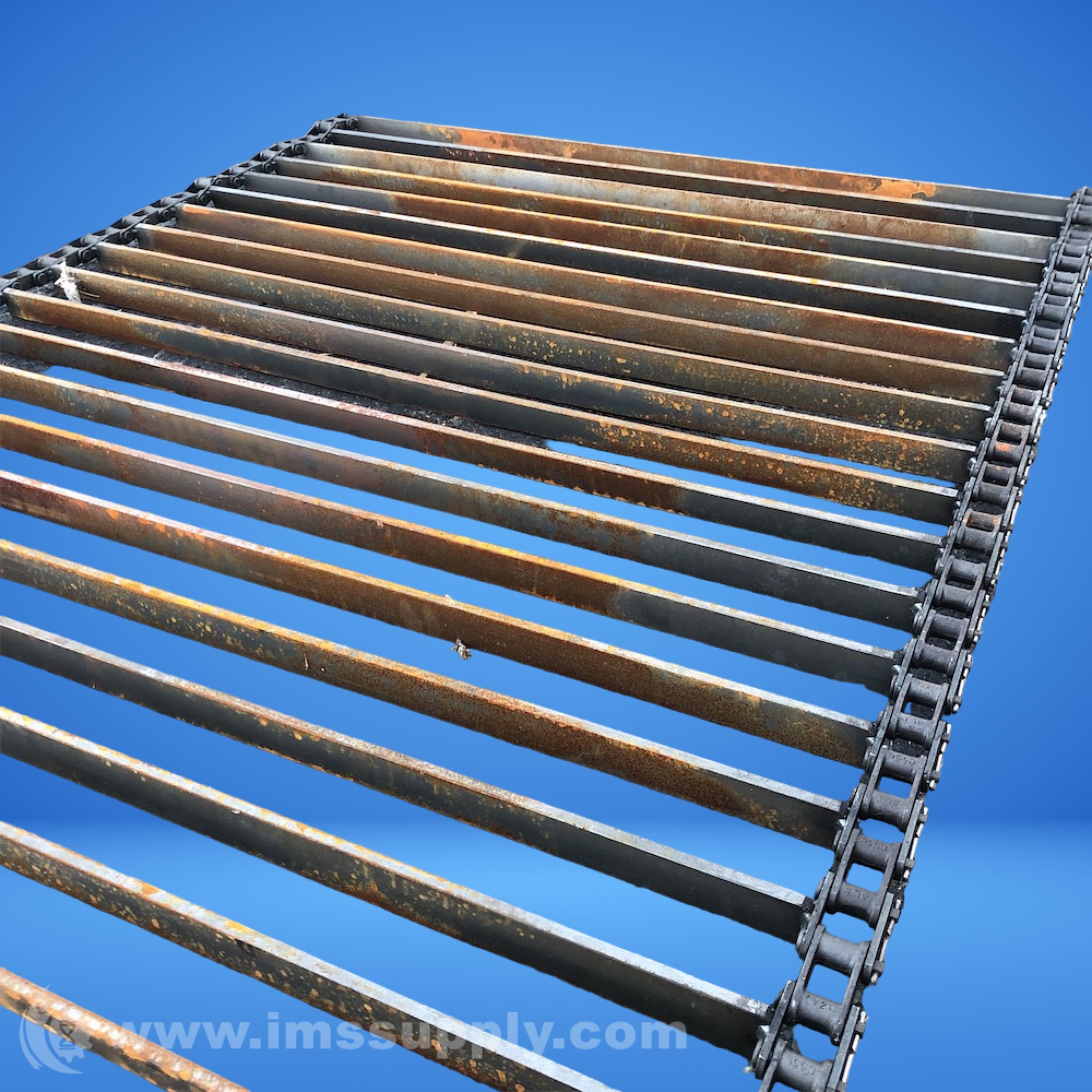 62 inch x 51 inch Steel Conveyor Chain Belt - IMS Supply