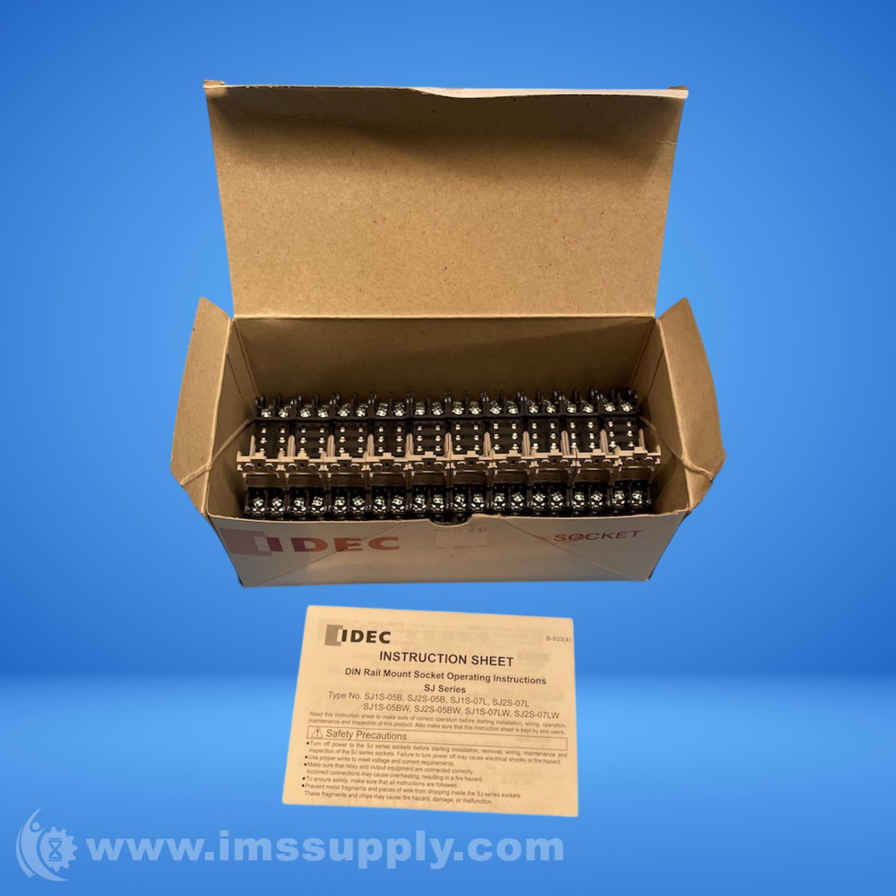 Idec SJ2S-05BW Box of 10 RJ Slim General Purpose Relays - IMS Supply
