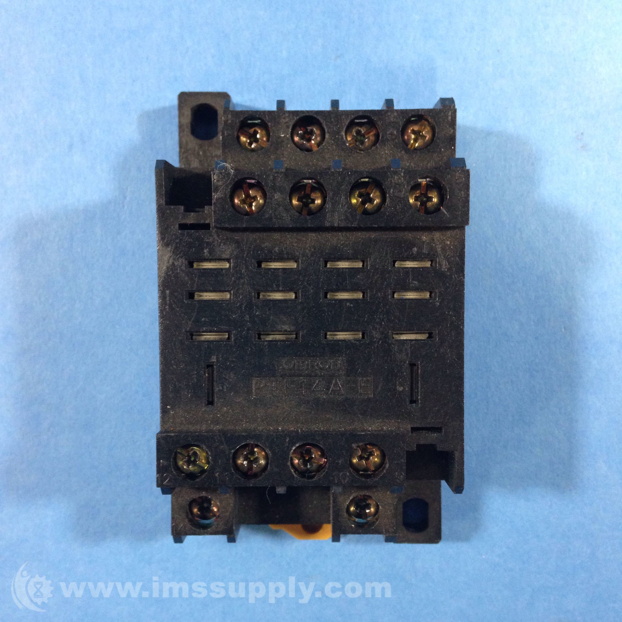 Omron PTF-14A-E Relay, Socket, 4 Pole Relay, General Purpose - IMS Supply