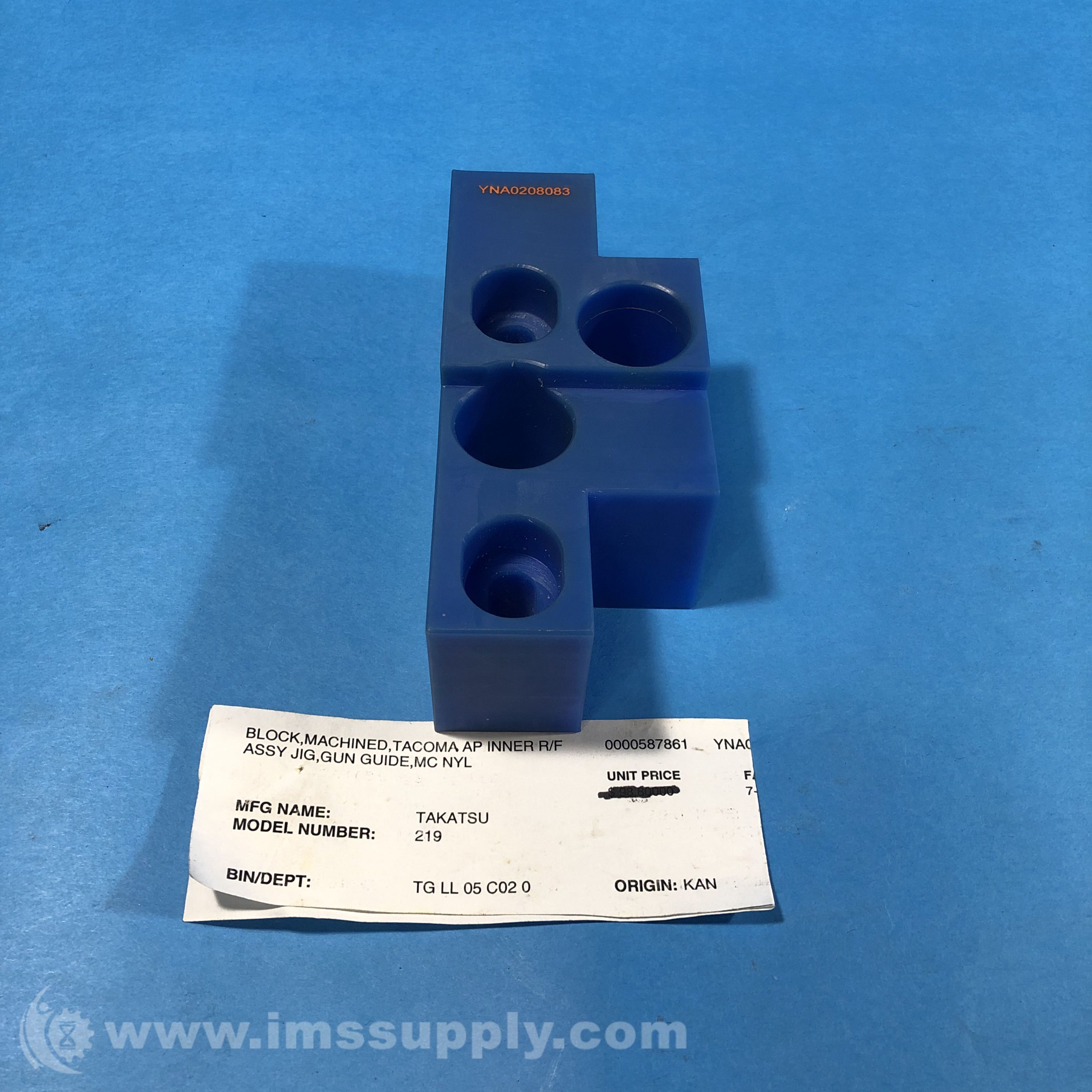Takatsu Mfg 219 Machined Block, Tacoma AP Inner R/F Assembly Jig - IMS  Supply