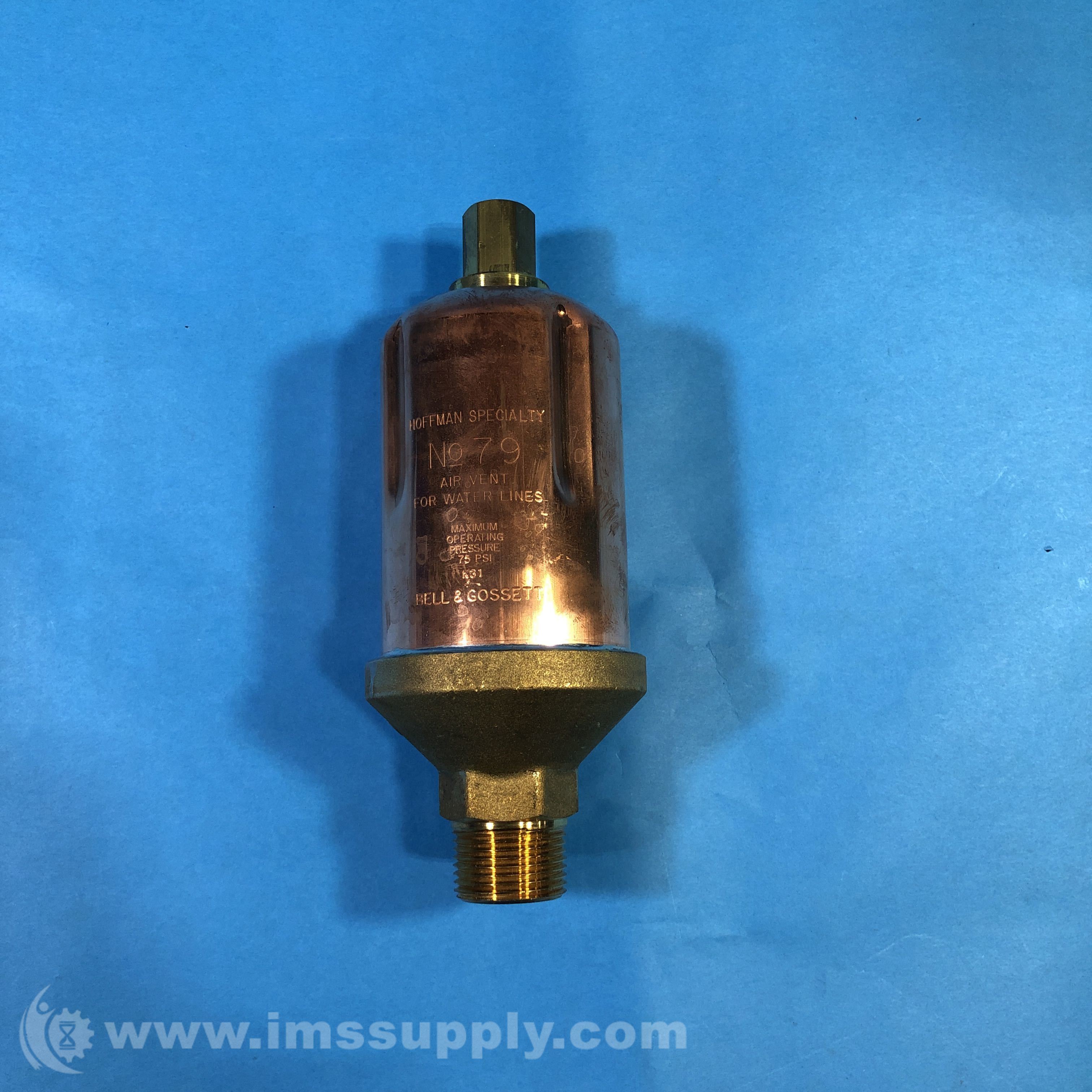 Hoffman 401488 Air Vent for Hot Water Heating IMS Supply