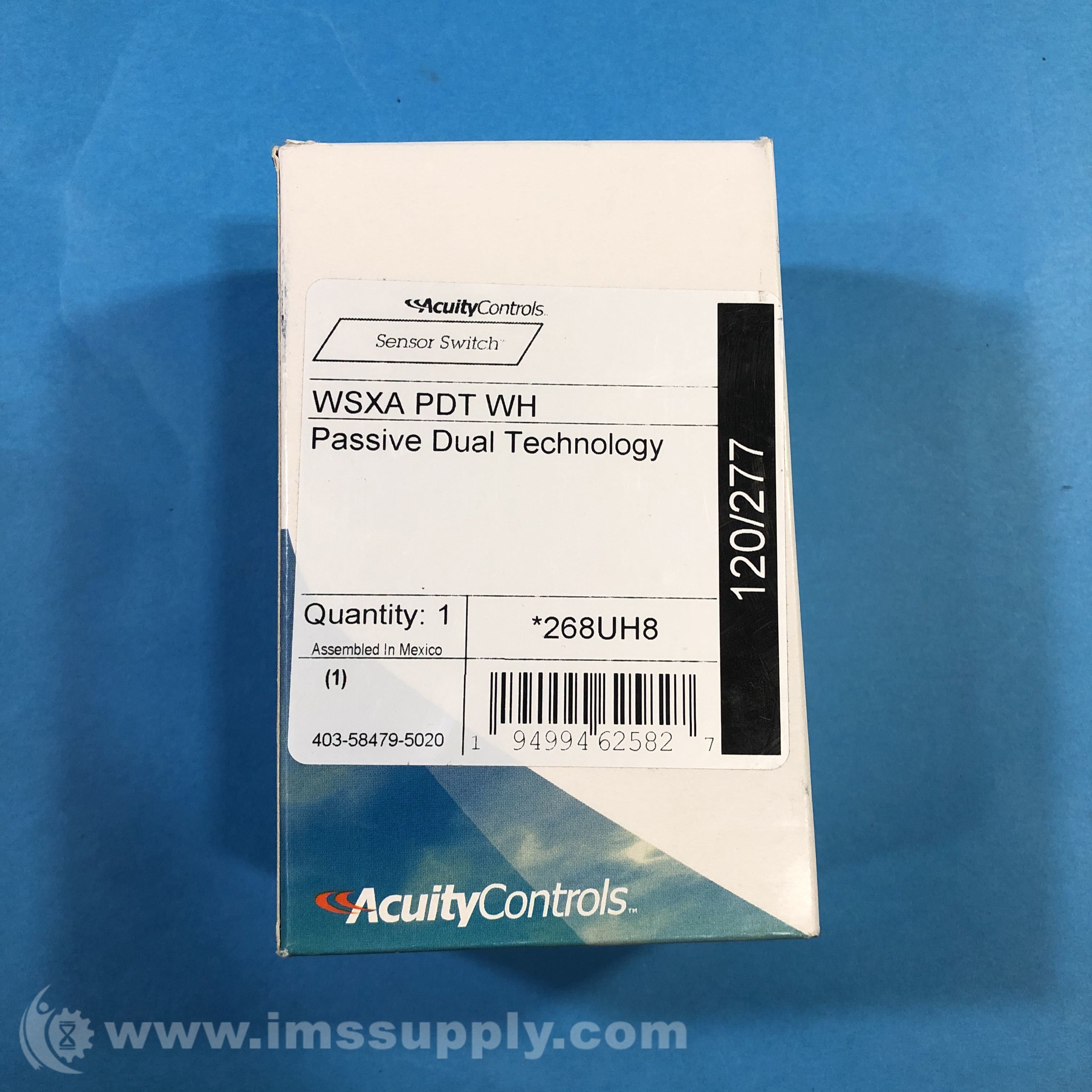 Acuity Controls WSXA PDT WH Motion Sensor Switch IMS Supply