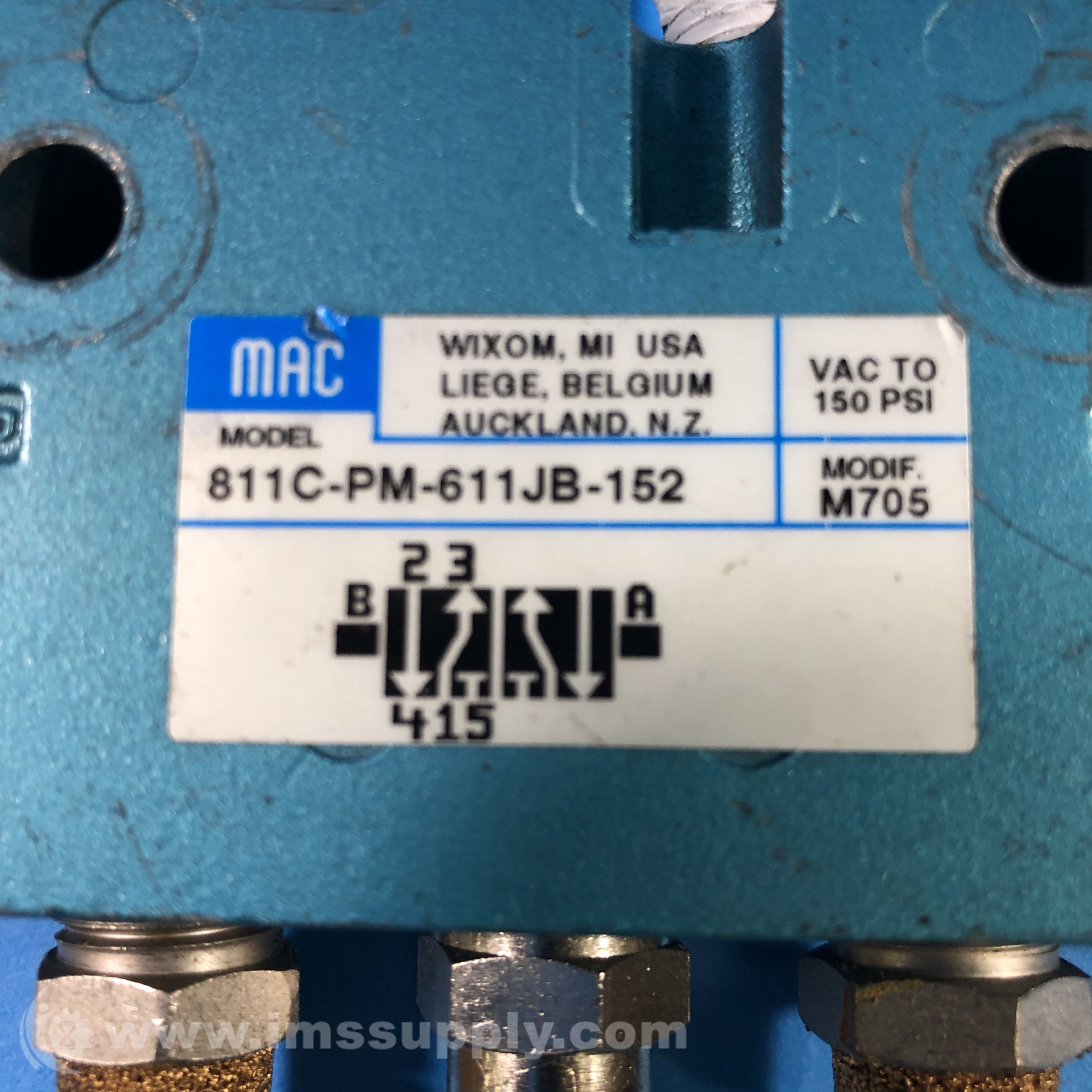 MAC 811C-PM-611JB-152 Solenoid Valve - IMS Supply