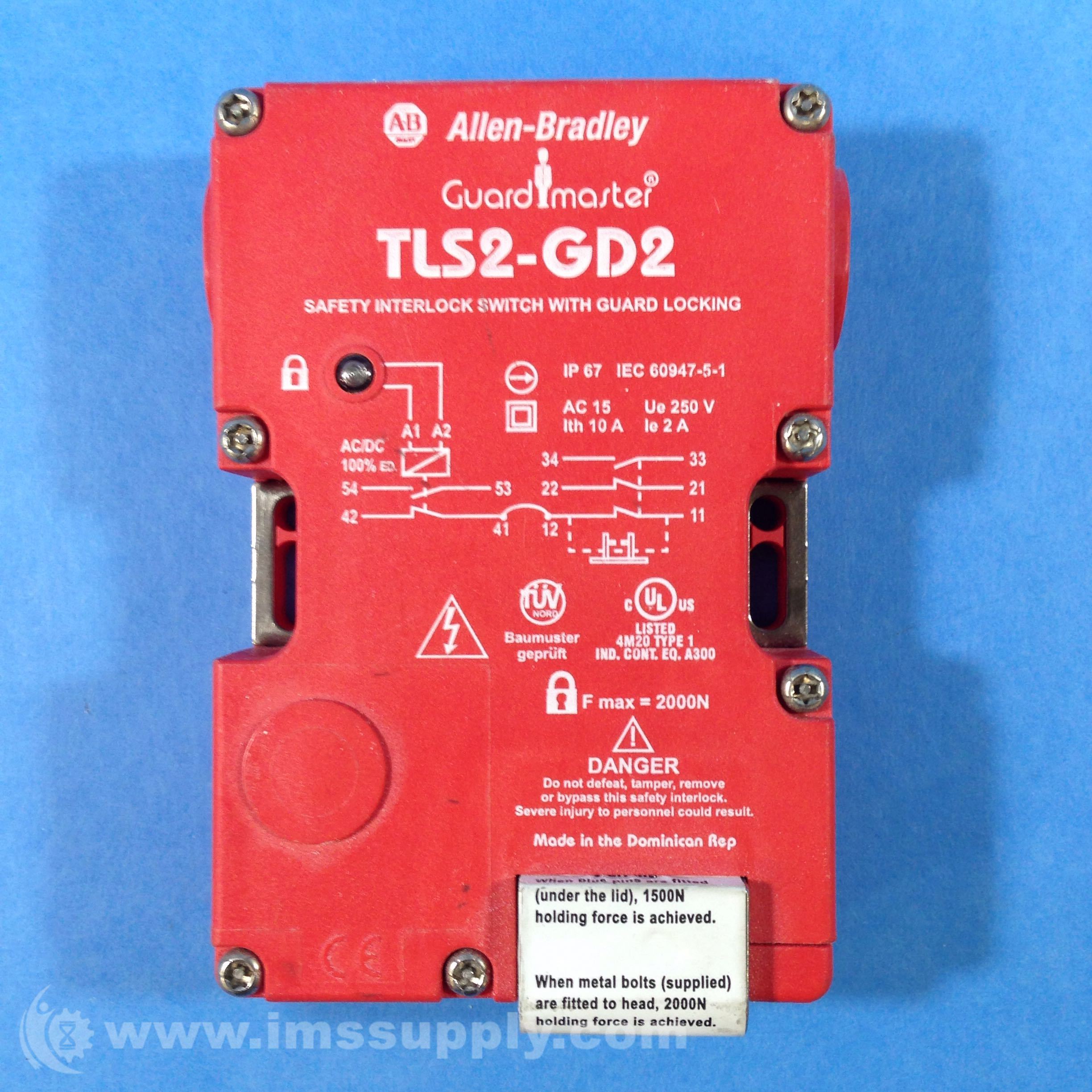 Allen Bradley TLS2GD2 Safety Interlock Switch with Guard Locking IMS