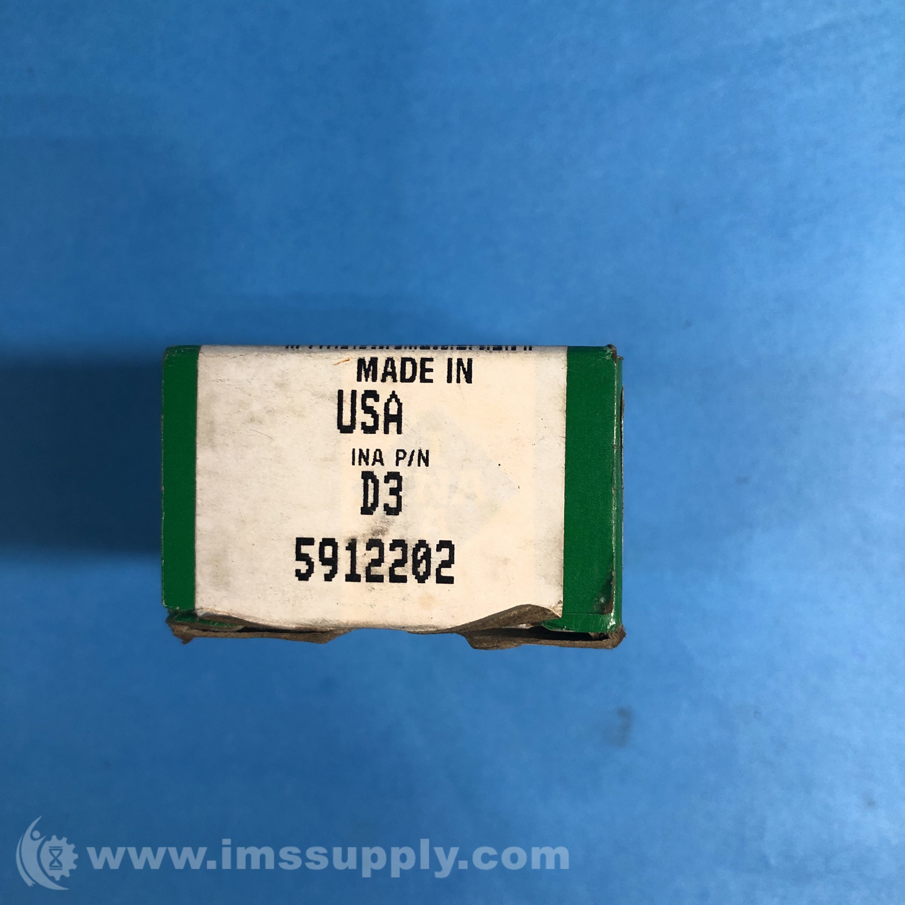 Ina D3 5912202 Banded Thrust Ball Bearing, .625 Bore IMS Supply