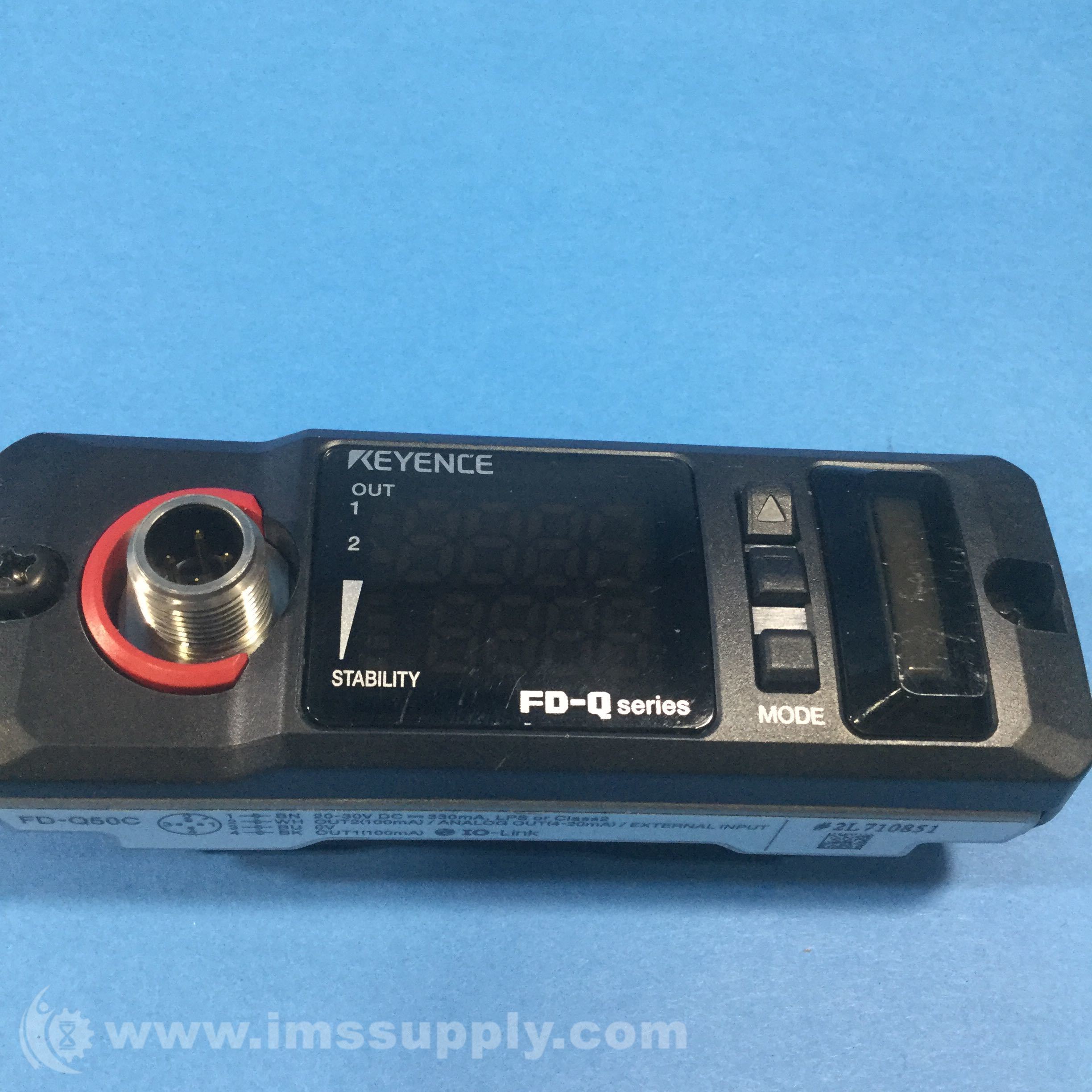 Keyence Corp FD-Q50C Sensor Main Unit 40A/50A Type - IMS Supply Keyence Corp FD-Q50C Sensor Main Unit 40A/50A Type - IMS Supply