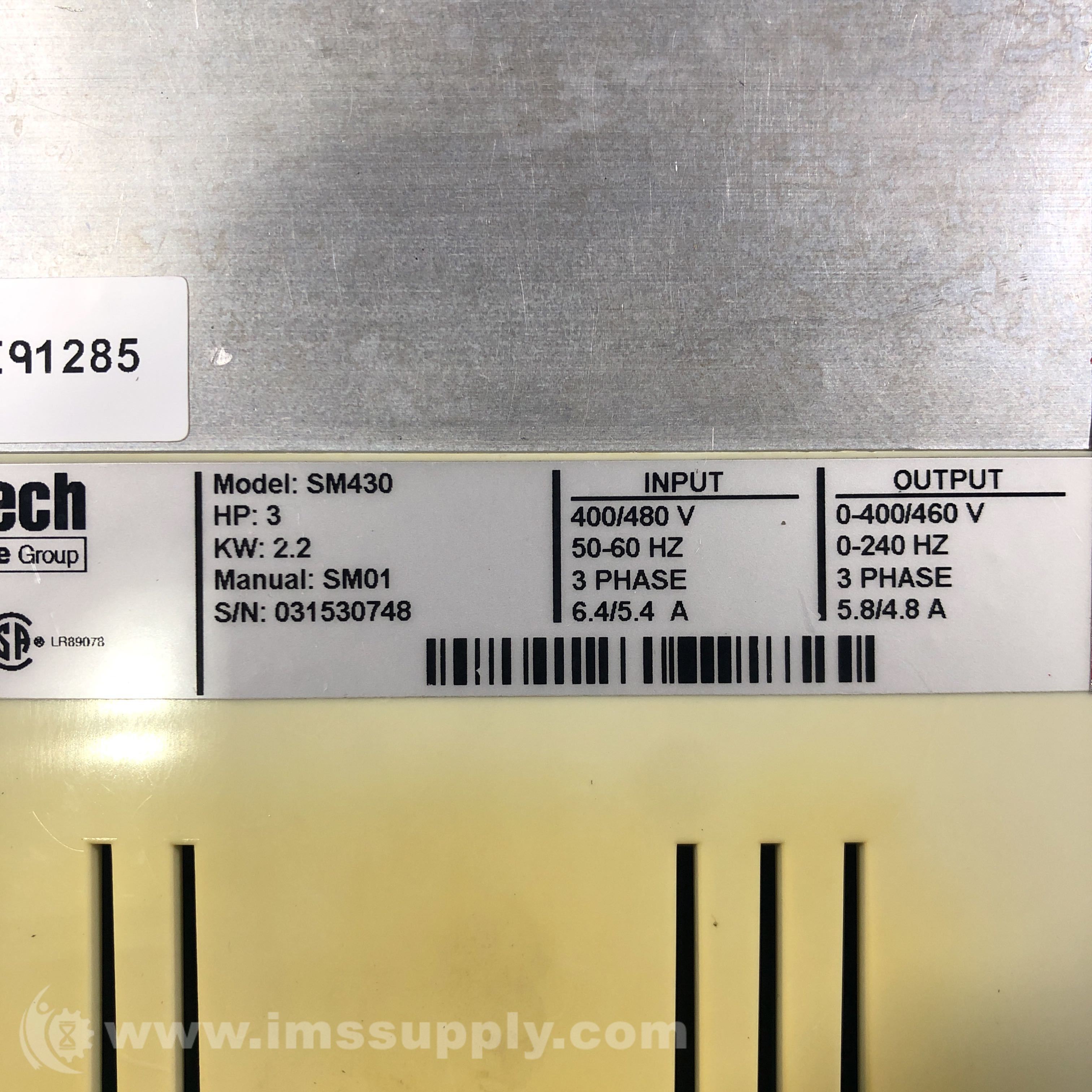 Lenze SM430 AC Tech SCM Series Drive 3HP 2.2KW 400/480 V 5060Hz IMS