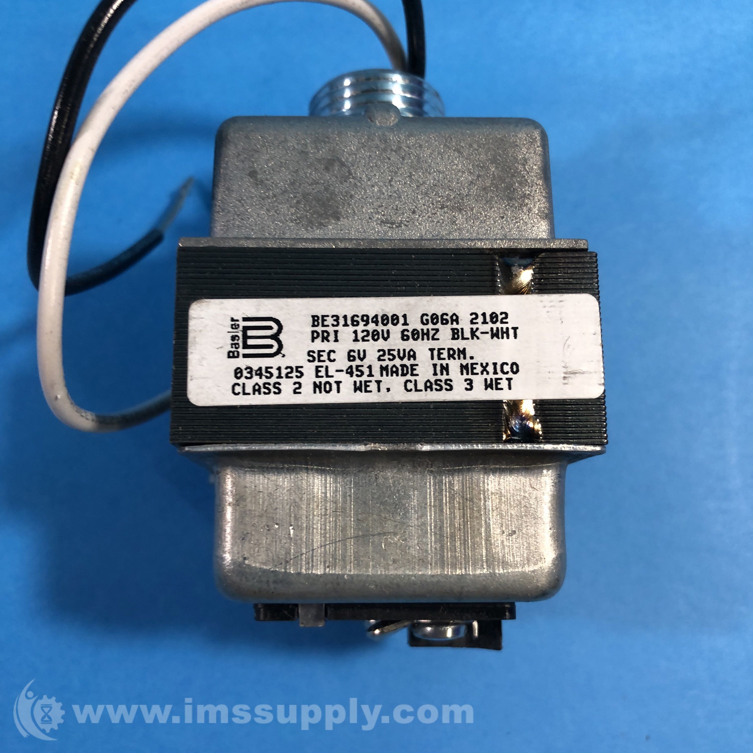Basler BE31694001 GO6A 2102 Transformer, 120V, 60Hz IMS Supply
