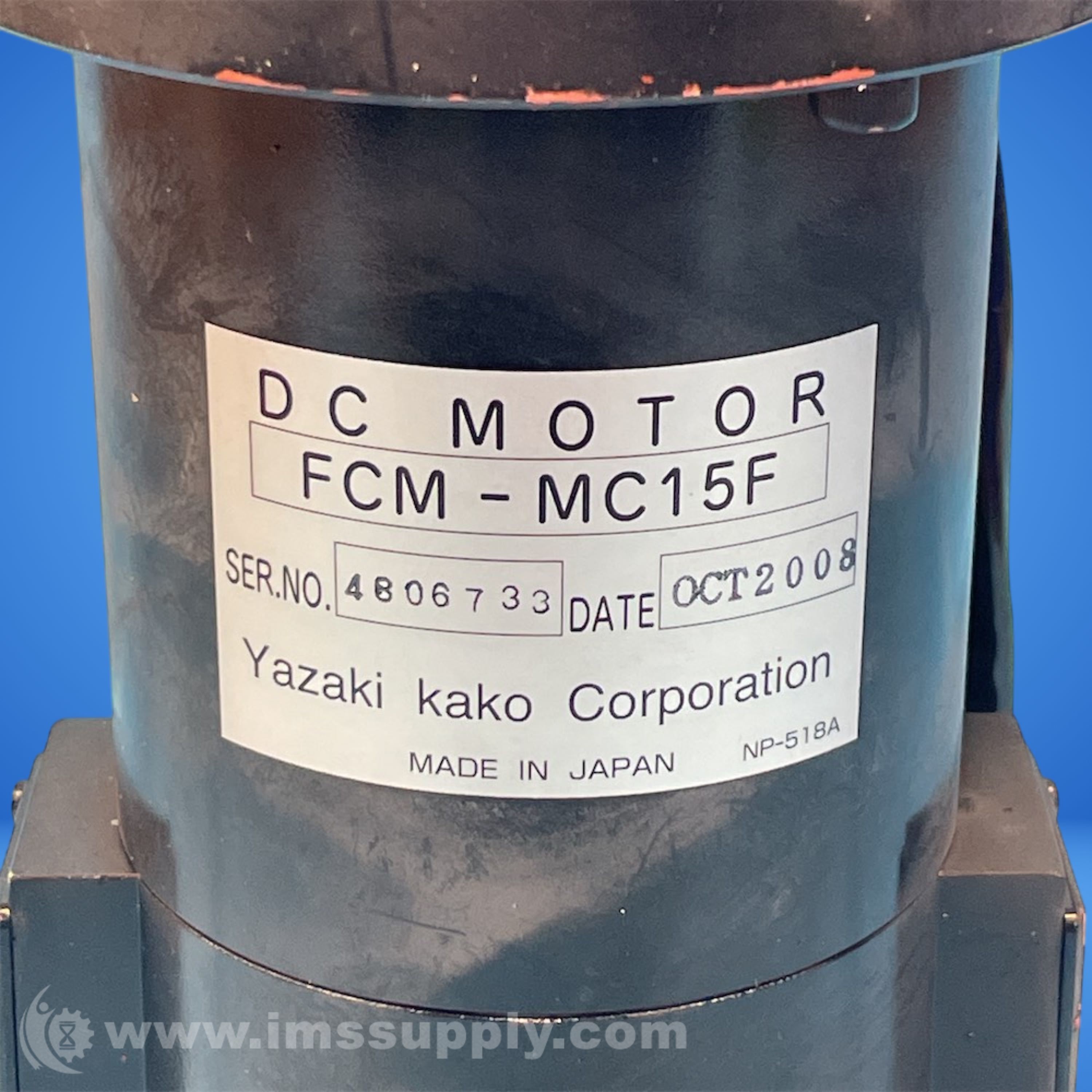 Yazaki Kako Corporation FCM-MC15F DC Drive Motor and Gearbox - IMS Supply