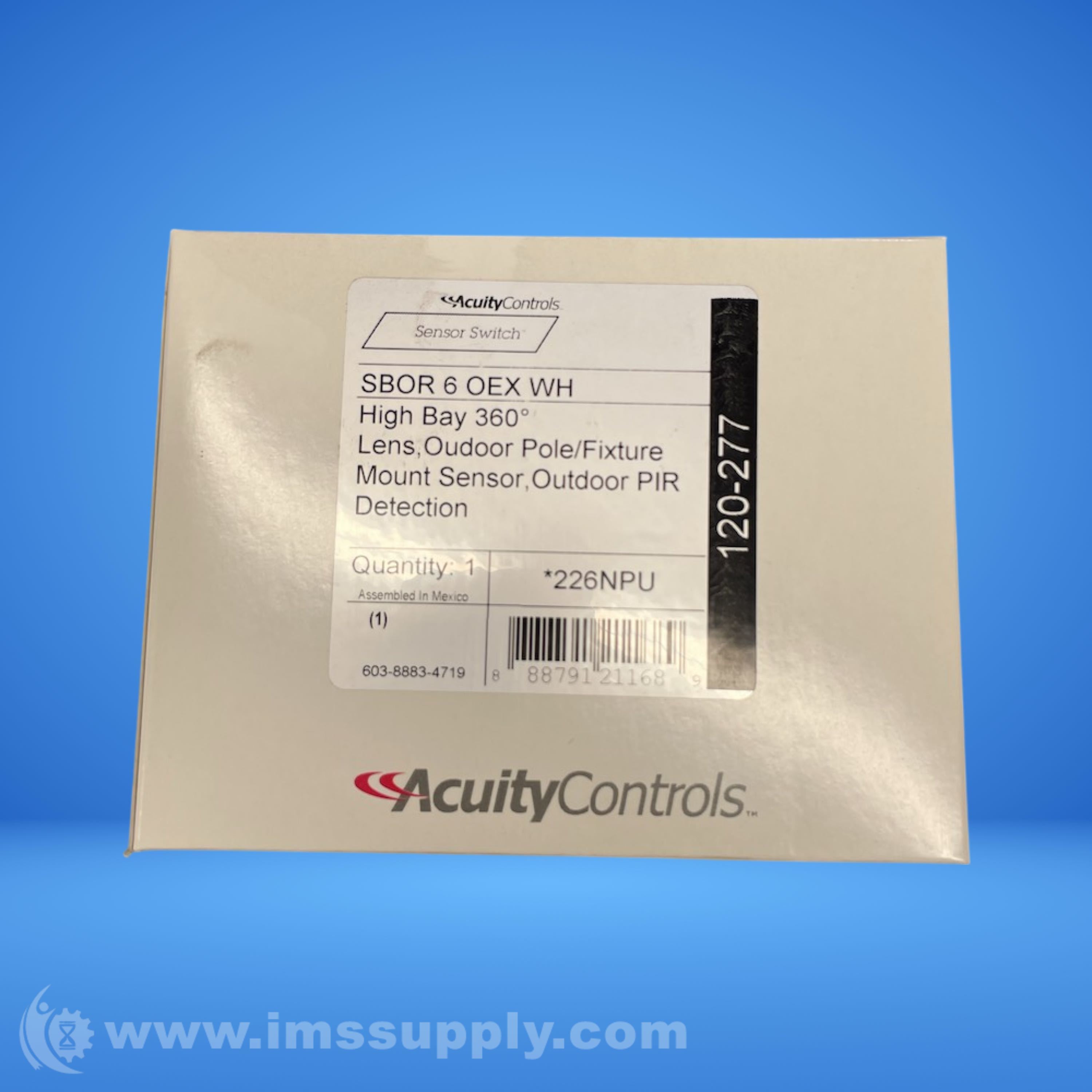 Acuity Controls SBOR 6 OEX WH Outdoor Motion Sensor - IMS Supply