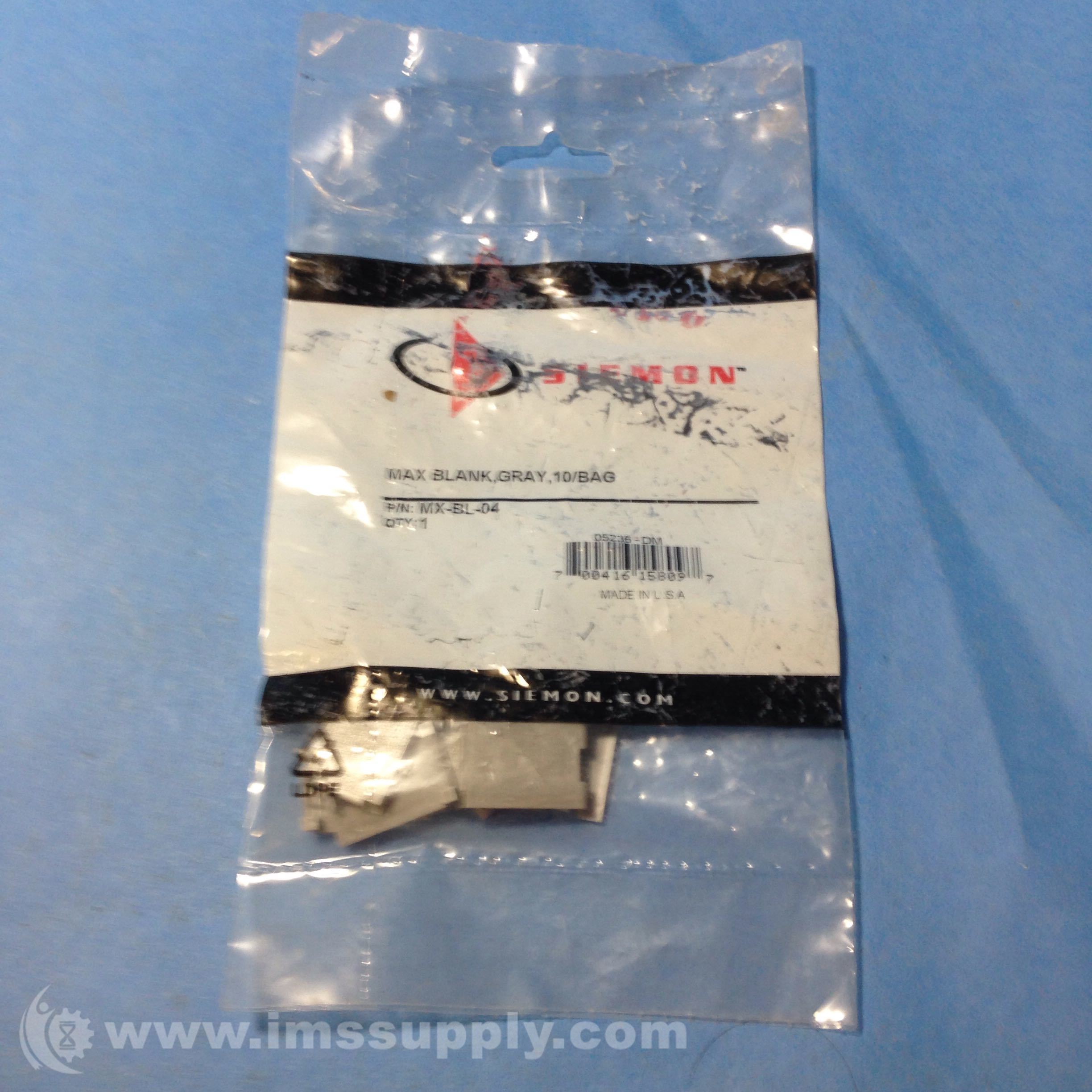 Siemon MX FP S 01 04 Max Module Façade 1 port Gris