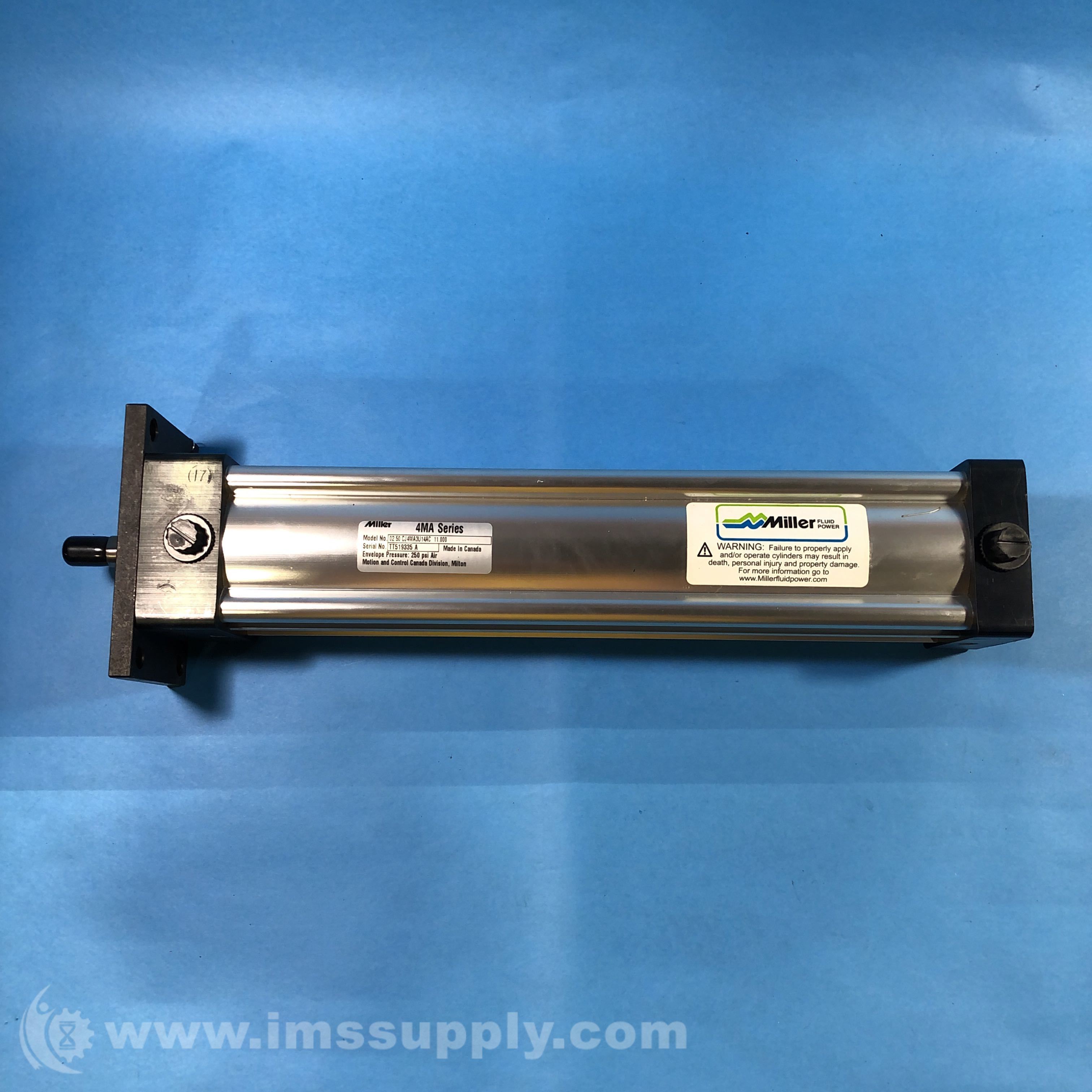 Miller Fluid Power 02.50 CJ4MA3U14AC 11.000 Hydraulic Cylinder IMS Supply