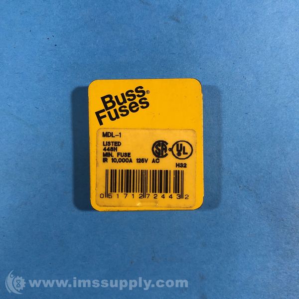 Buss MDL-1 Pack of 5 448H Fuse 125V AC - IMS Supply