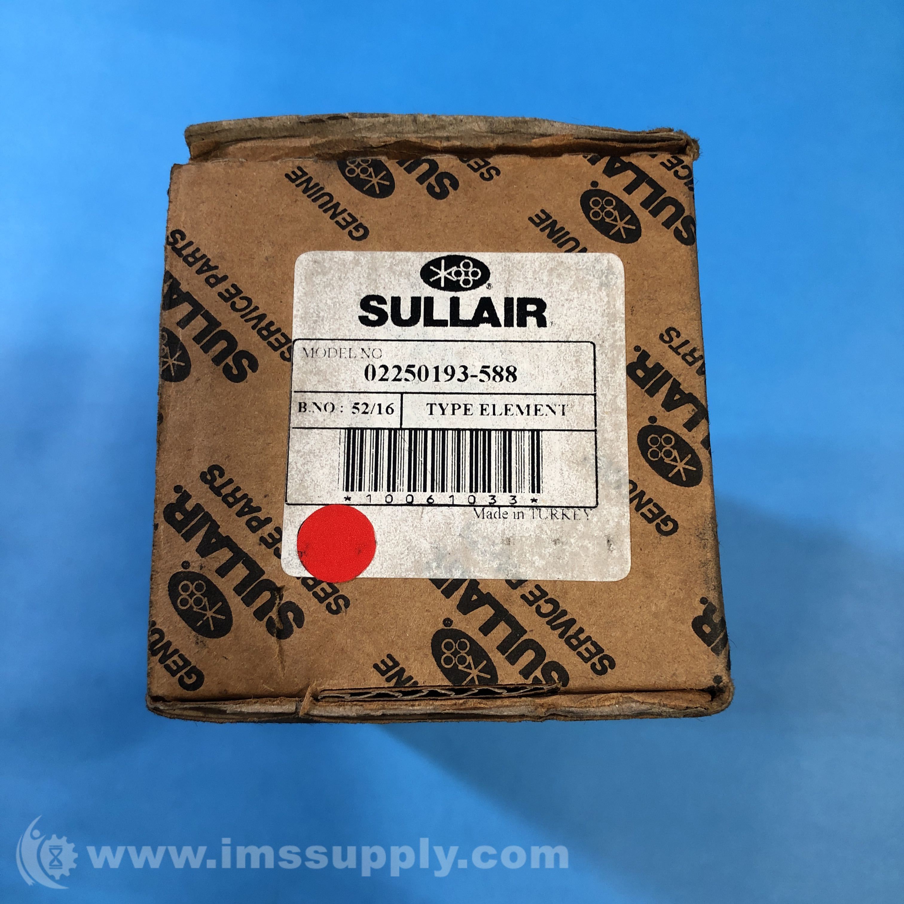 02250193-591 Air Compressor Filter Cartridge - Industrial Grade Precision Replacement For SULLAIR Models