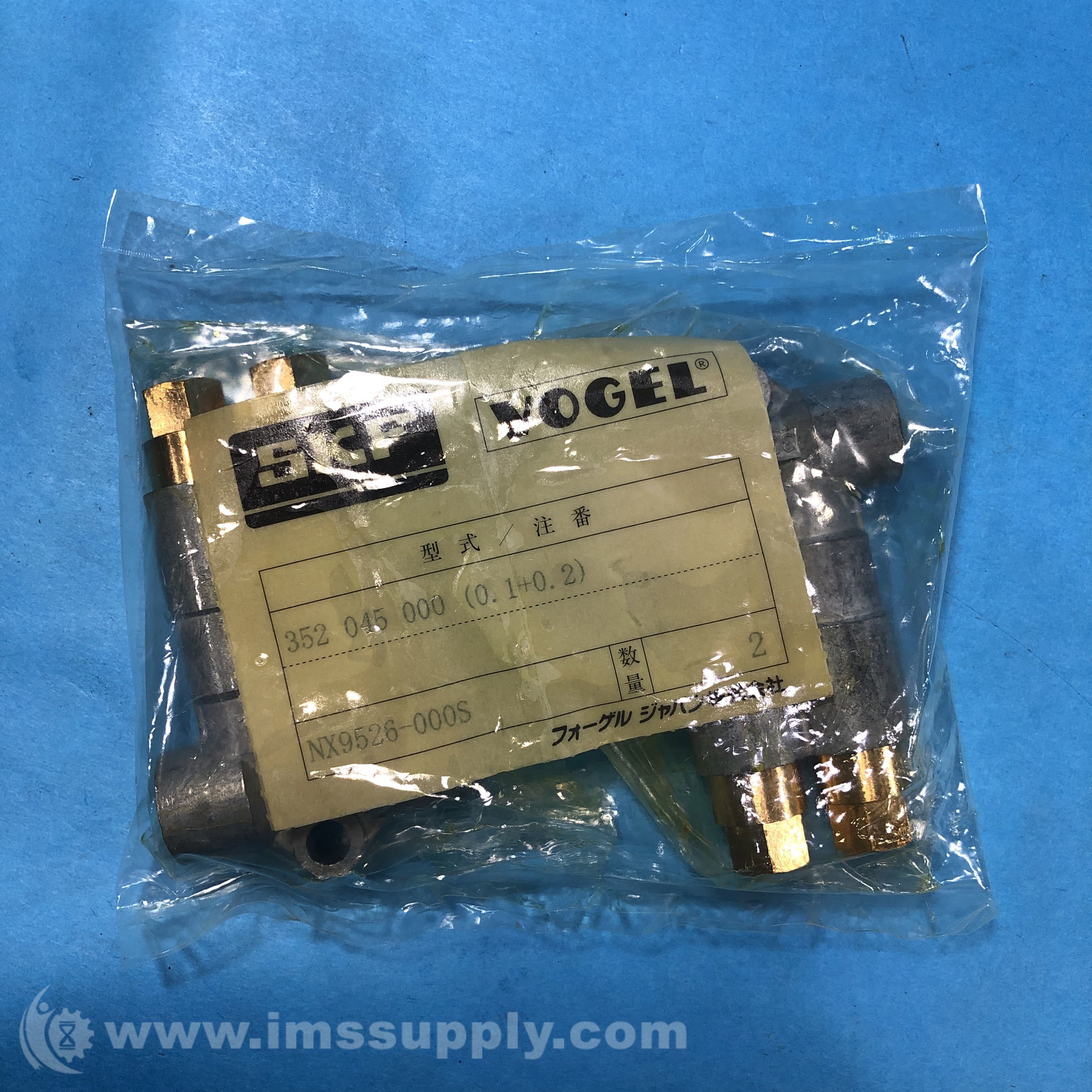 SKF 352 045 000 Bag of 2 PreLubrication Distributor IMS Supply