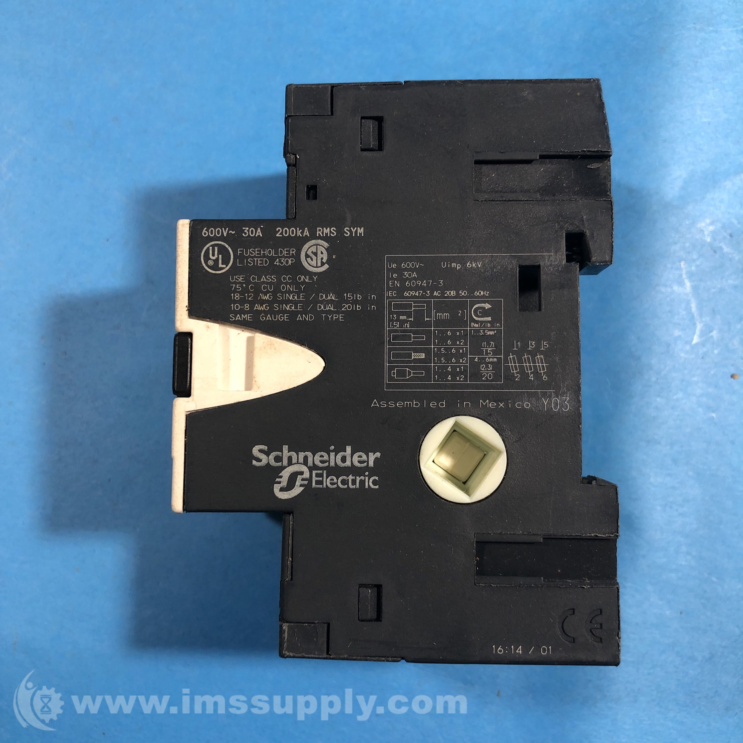 Schneider Electric LS1D30 Fuse Holder, 600V, 30A IMS Supply