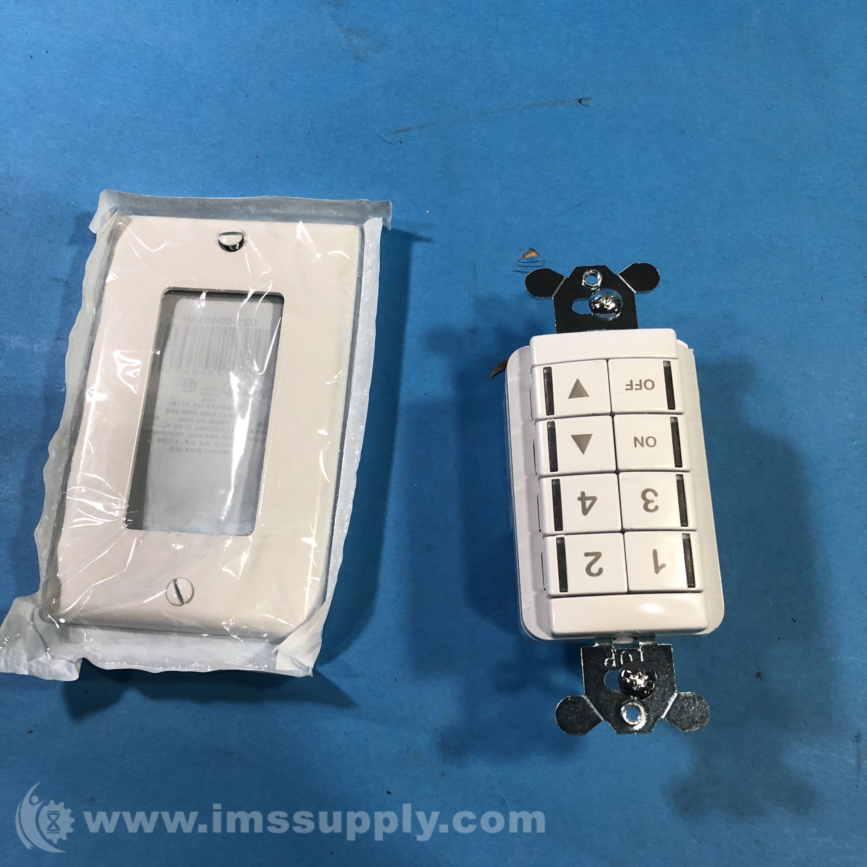 Acuity Controls NPODM 4P DX WH Low Voltage PushButton Wallpod IMS Supply