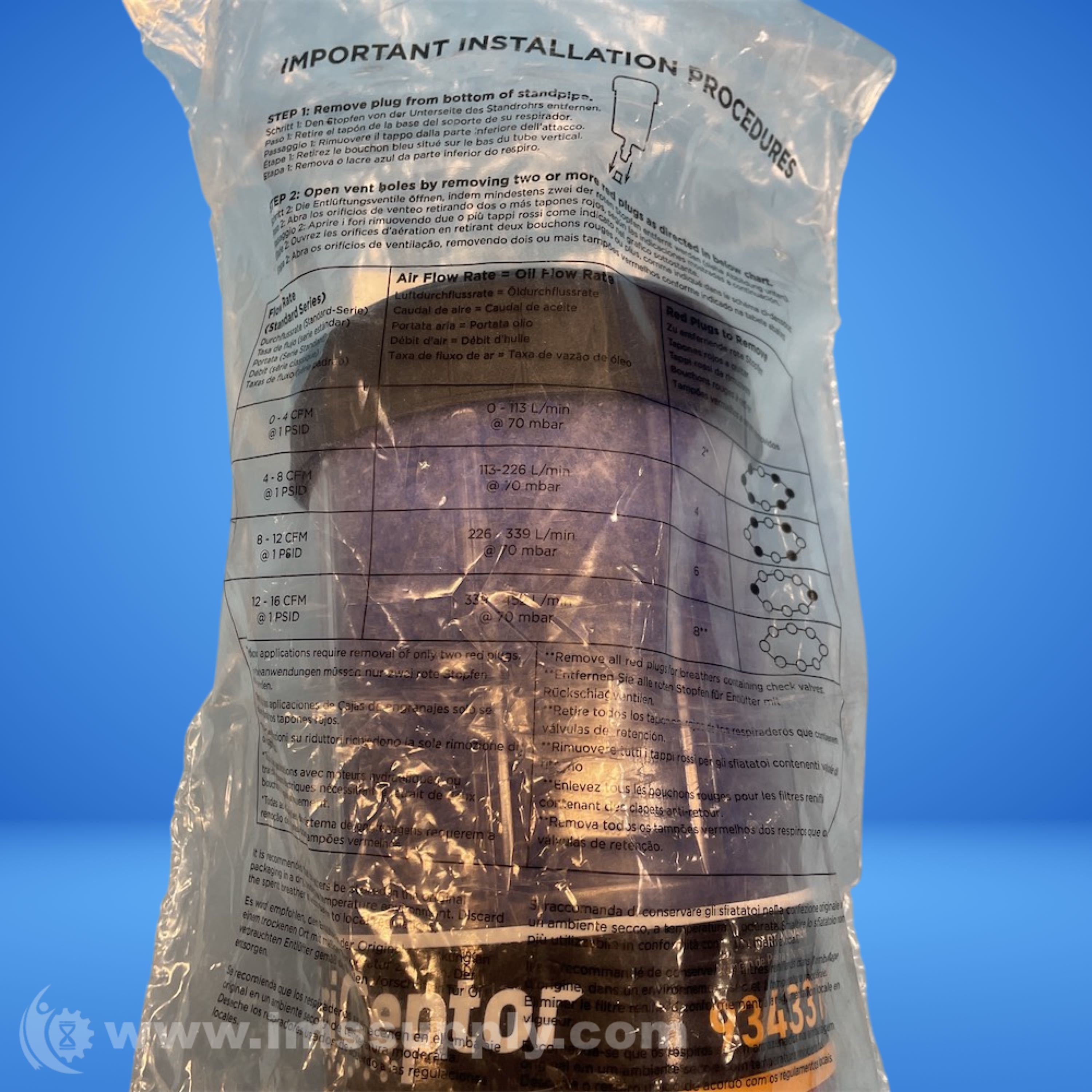 Parker 934331T Desiccant Breather - IMS Supply