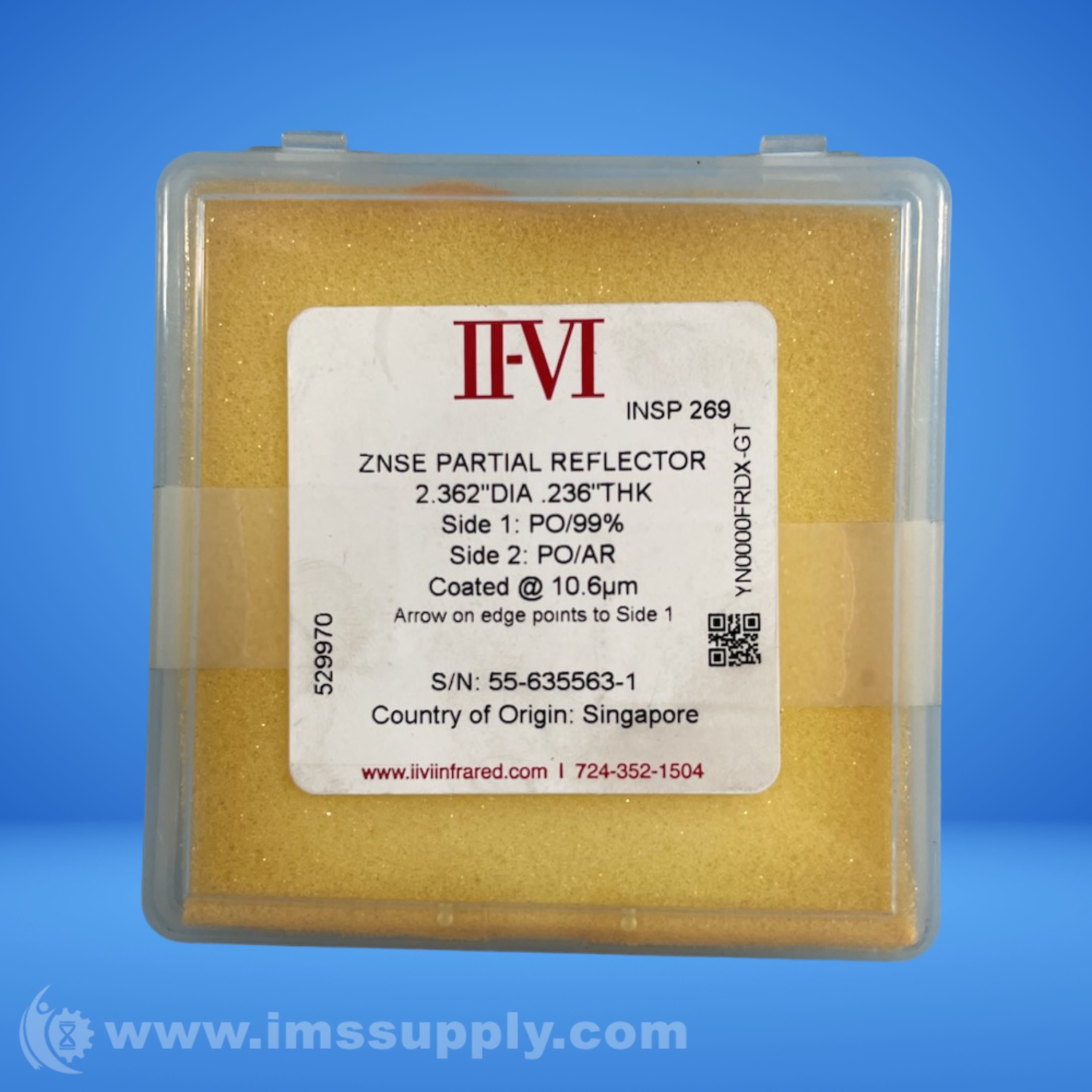 II-VI Incorporated 529970 ZNSE Partial Reflector - IMS Supply