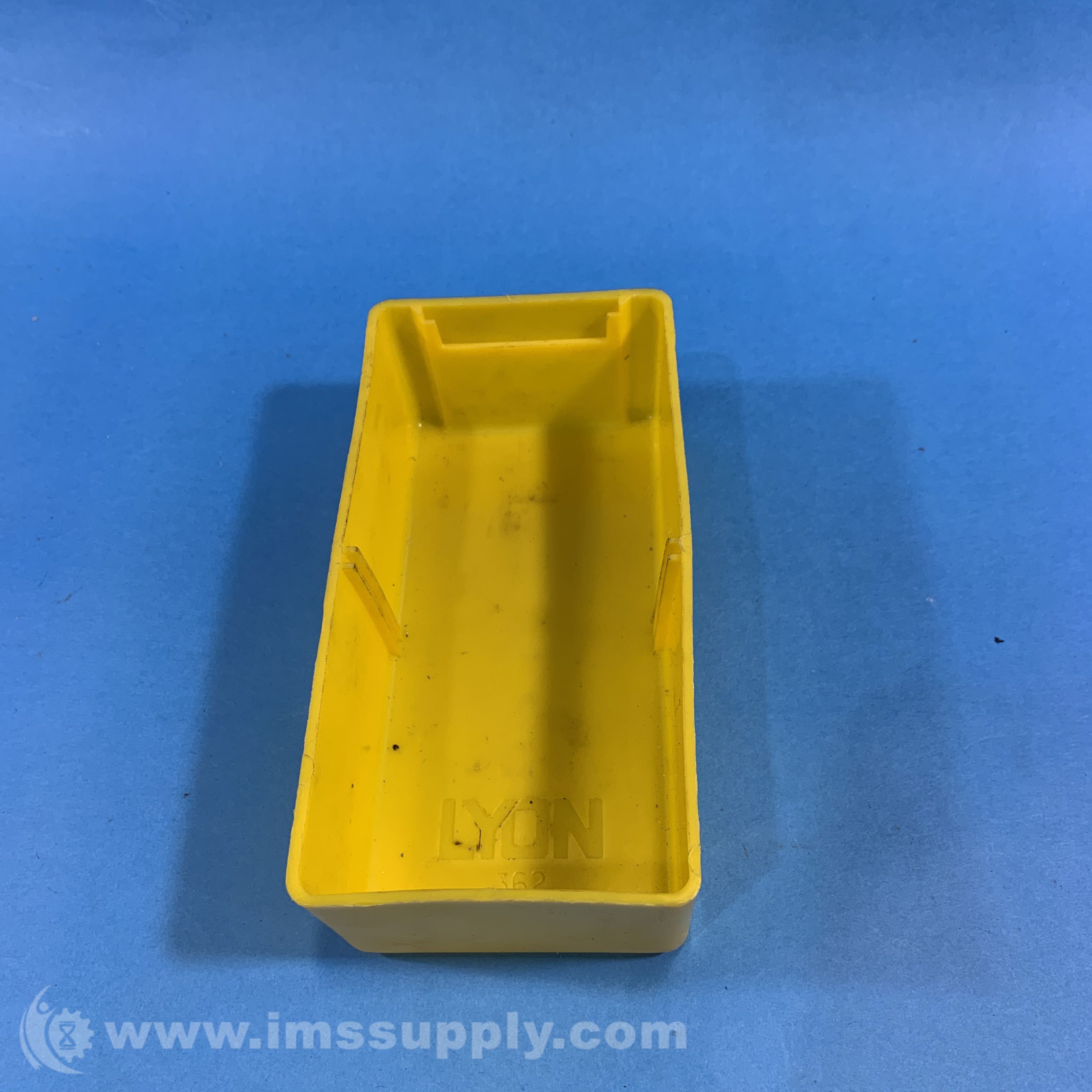 Lyon 362 Small Yellow Parts Bin, 3 x 6 x 2 IMS Supply
