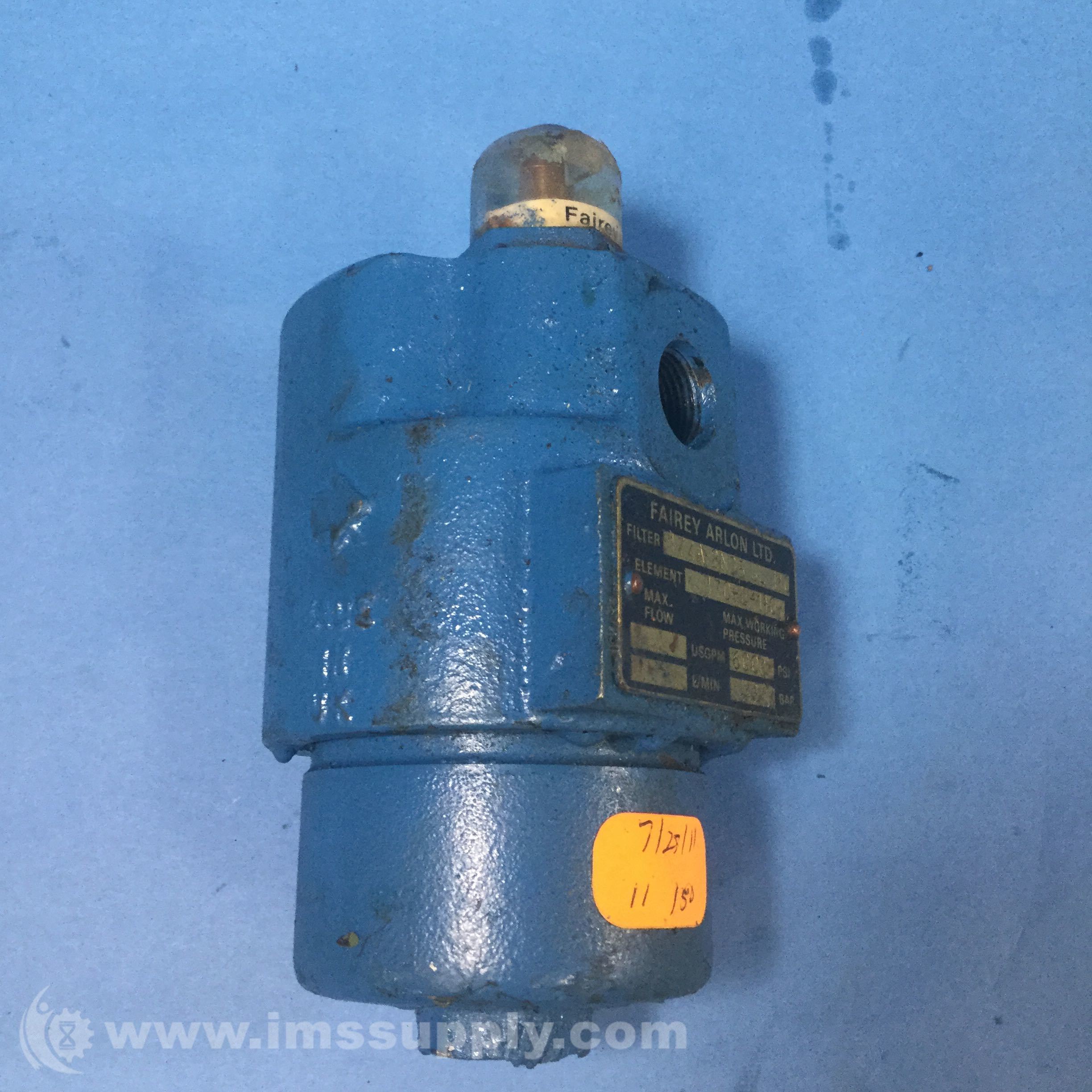 Fairey Arlon Ltd. 174A2N35SL110 6000PSI Hydraulic Pressure IMS Supply