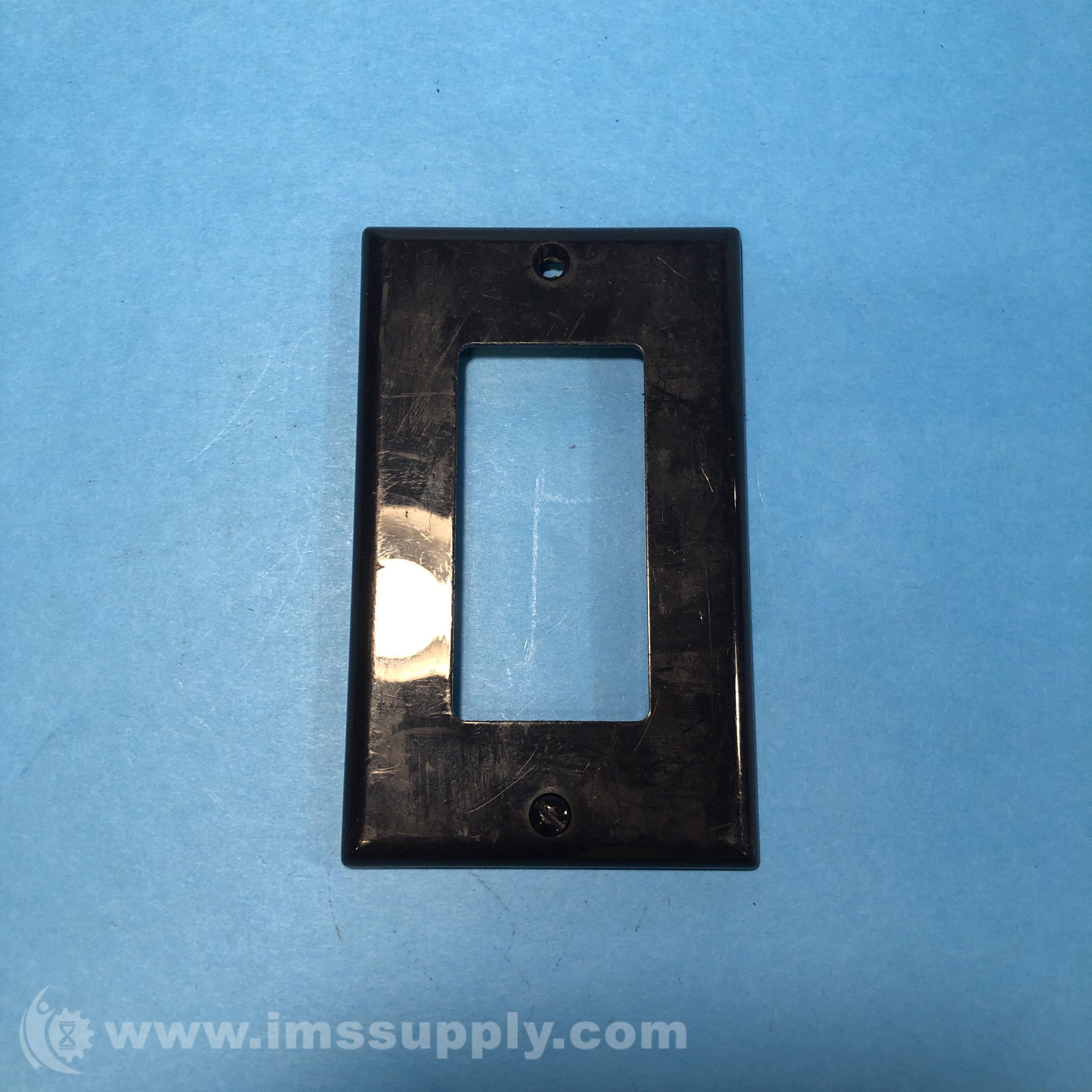 Leviton Wall Plate, 1 Gang, Black IMS Supply