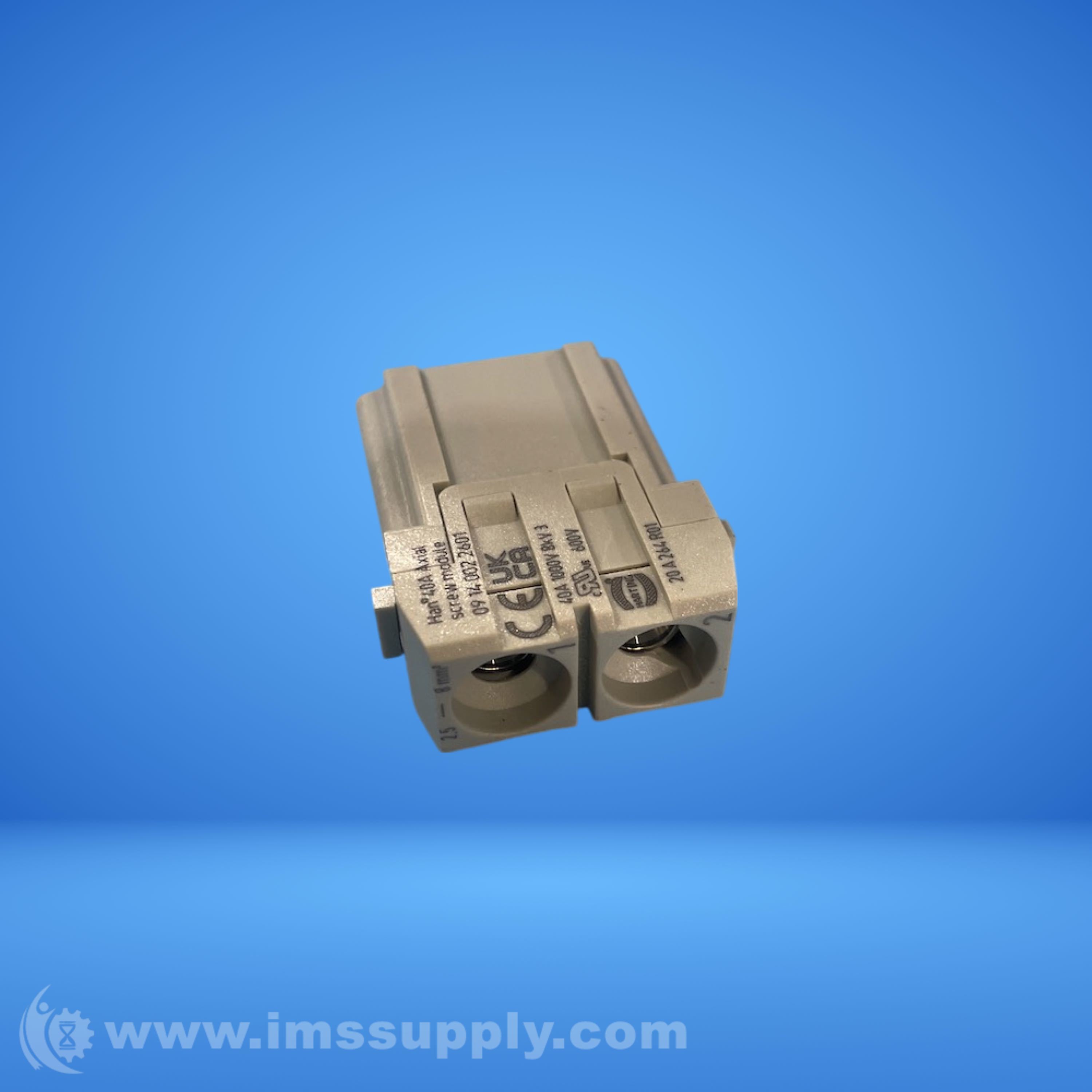 Harting 09 14 002 2601 Han 40A Axial Module - IMS Supply