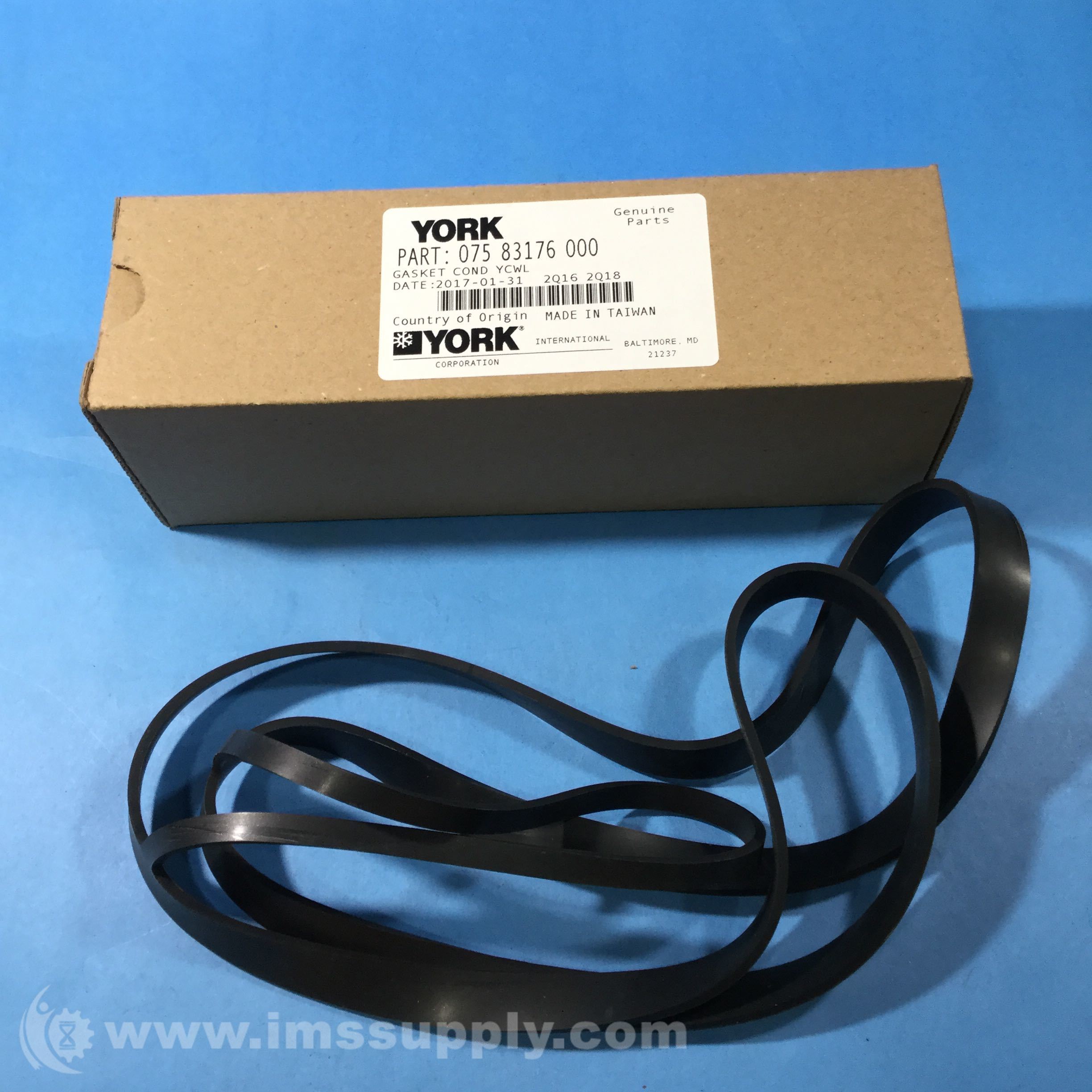 York International 075 83176 000 Condenser Gasket IMS Supply